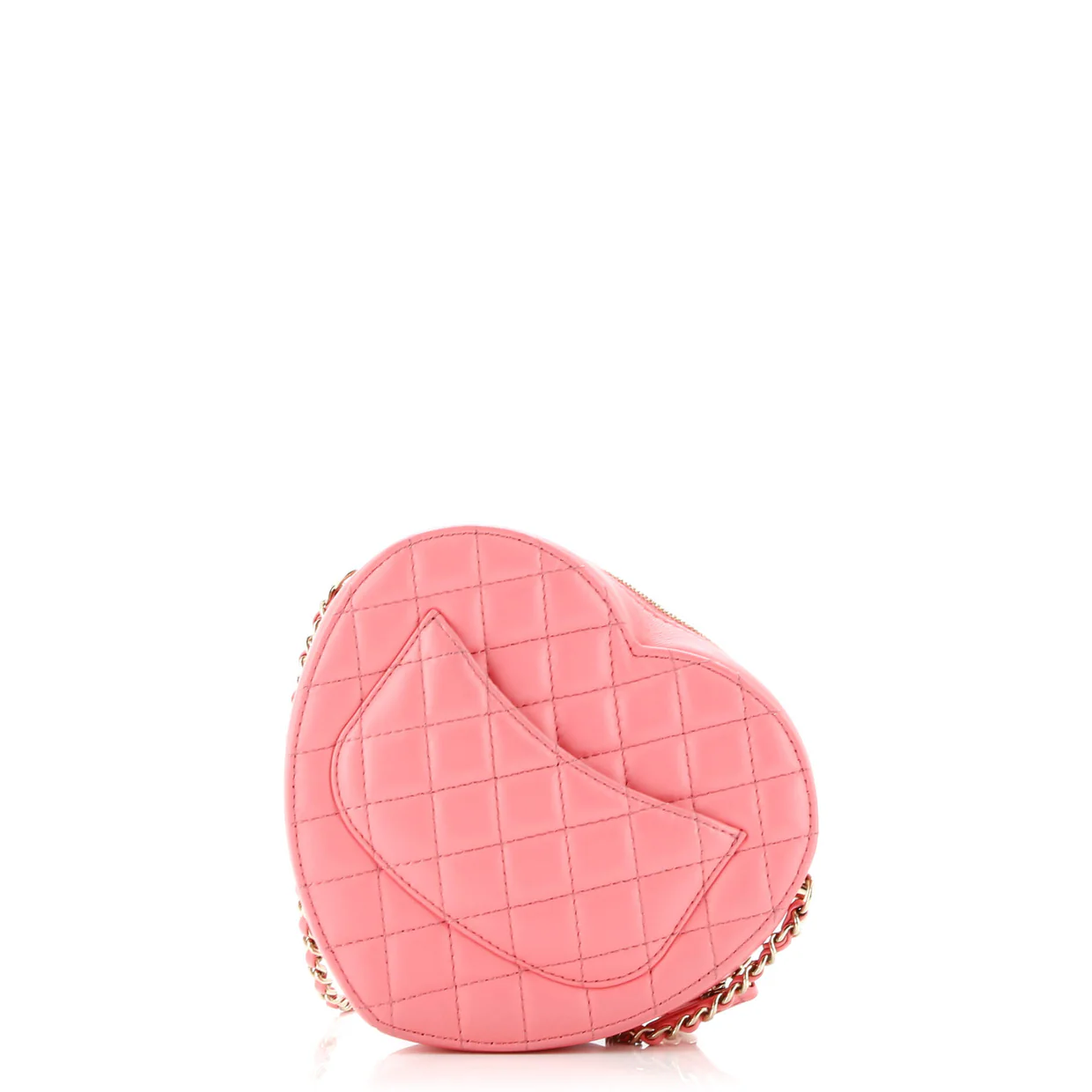 CC in Love Heart Bag Quilted Lambskin - Deep Luxury