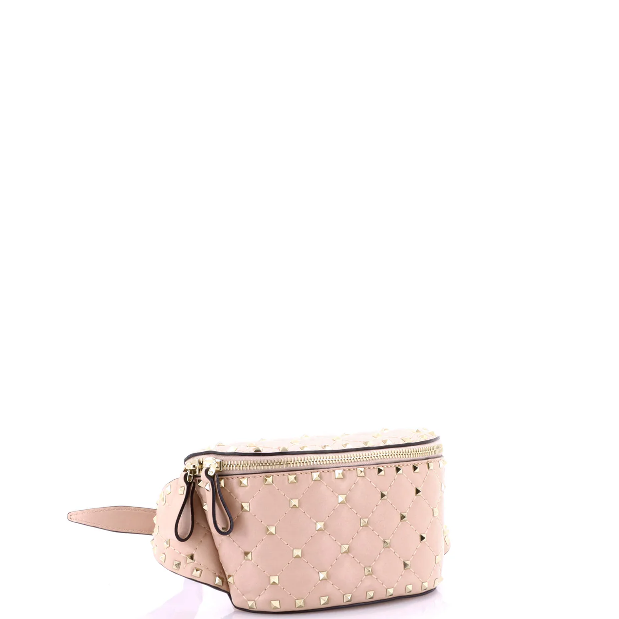 Rockstud Spike Belt Bag Quilted Leather Small - Deep Luxury