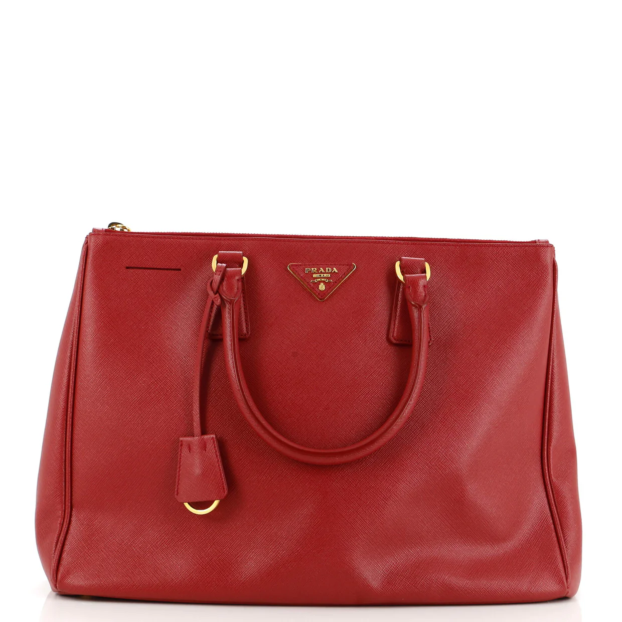 Double Zip Lux Tote Saffiano Leather Large - Deep Luxury