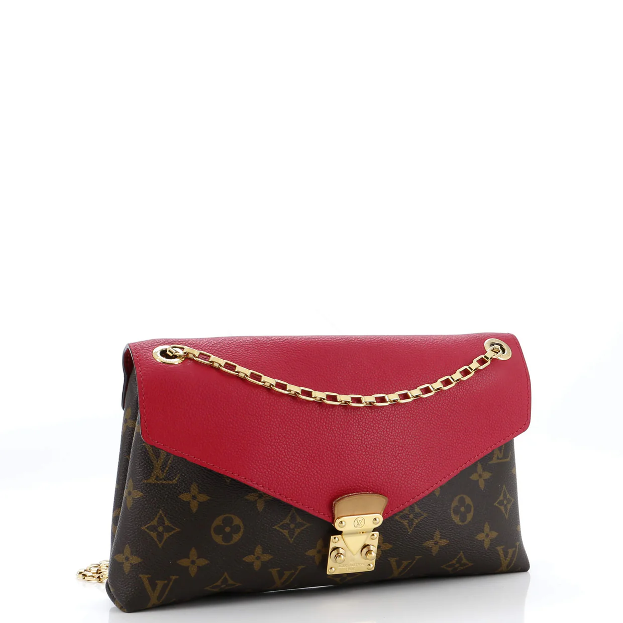 Pallas Chain Shoulder Bag Monogram Canvas and Calfskin - Deep Luxury