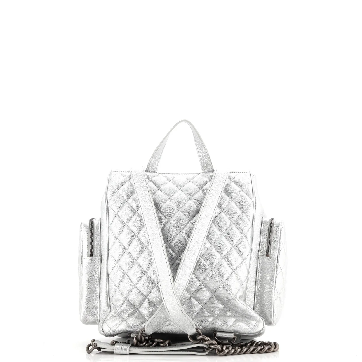 Casual Rock Airlines Backpack Quilted Goatskin Medium - Deep Luxury