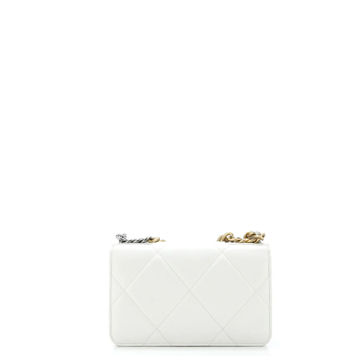 19 Wallet on Chain Quilted Goatskin - Deep Luxury
