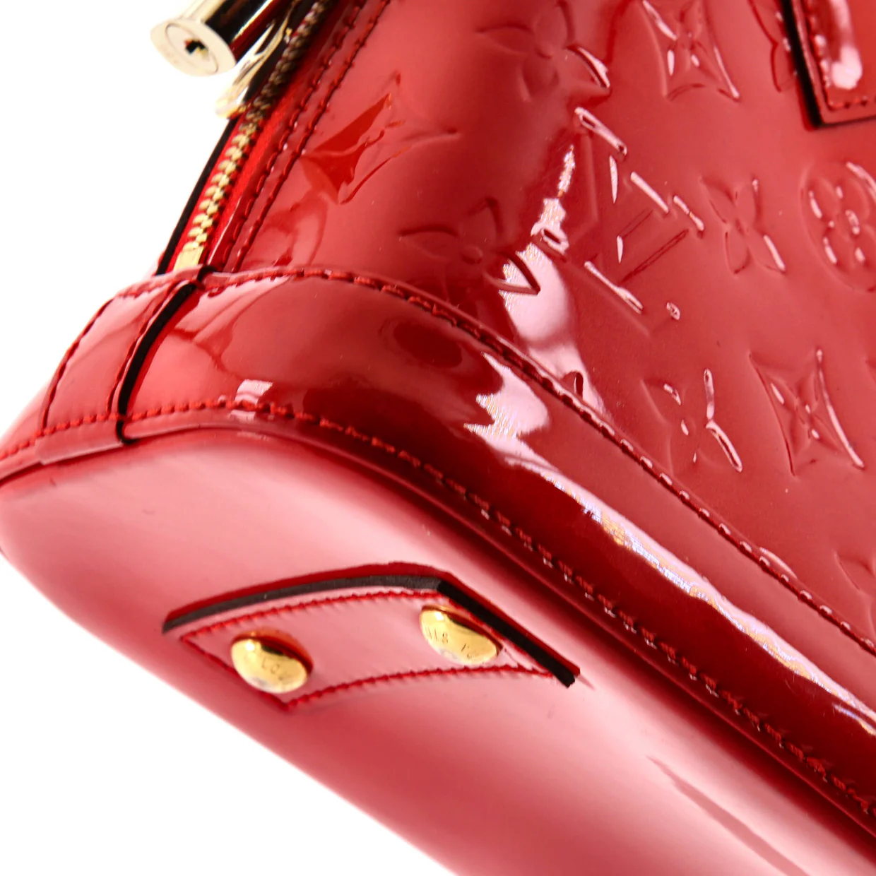 Alma Handbag Monogram Vernis BB - Deep Luxury