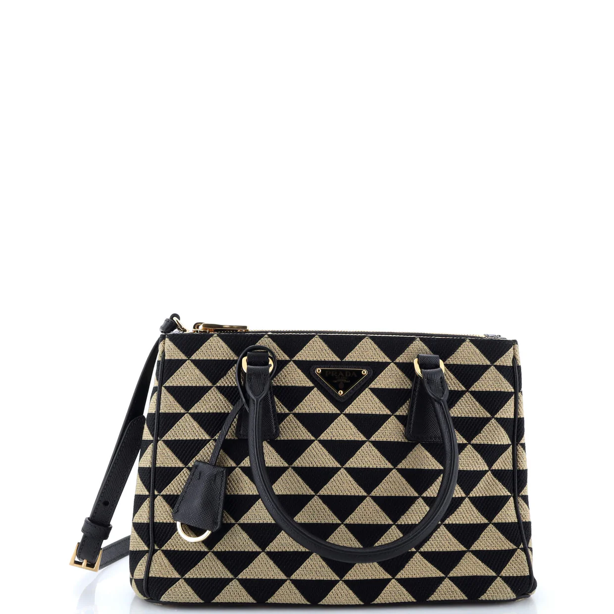 Symbole Galleria Double Zip Tote Jacquard Small - Deep Luxury