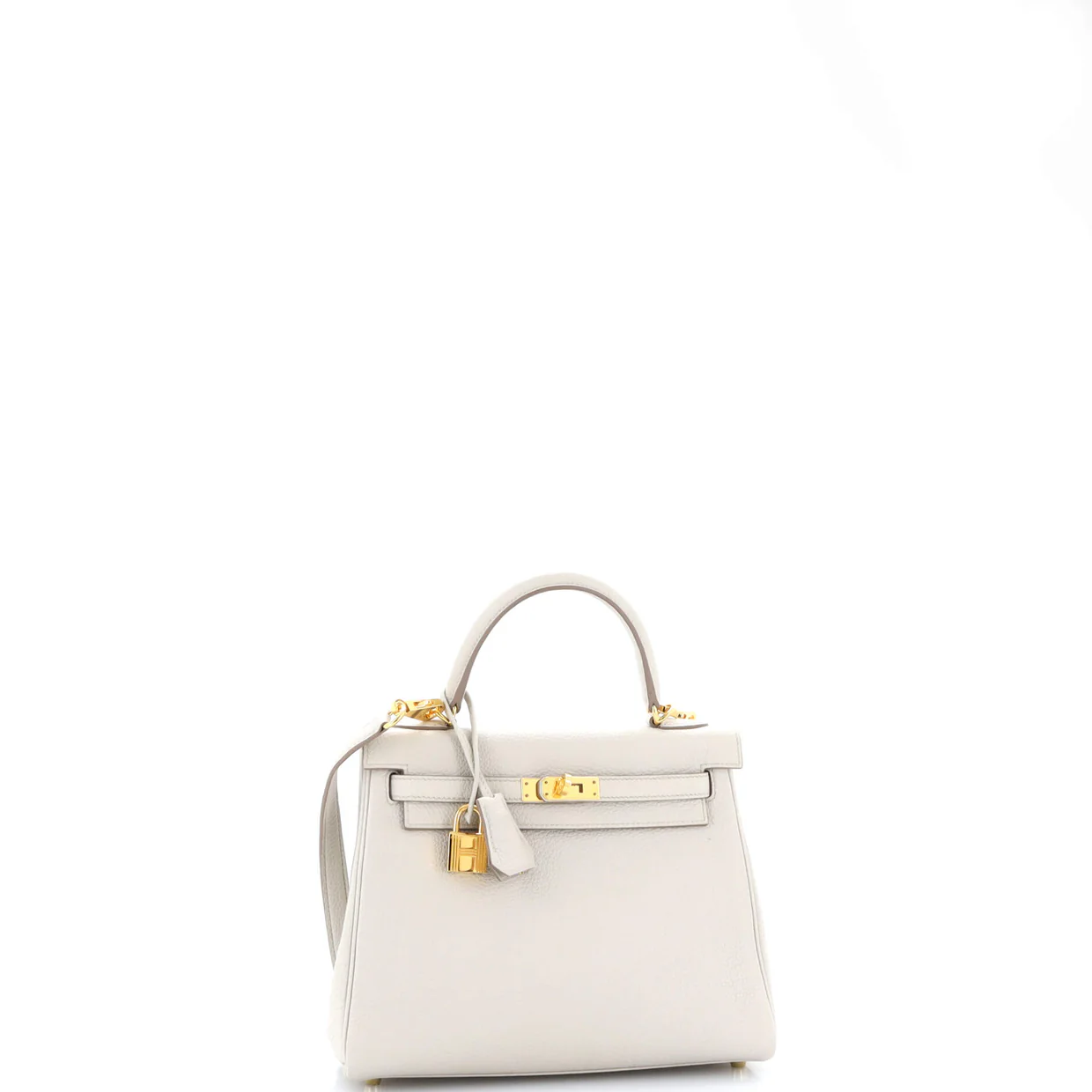Kelly Handbag Light Togo with Gold Hardware 25 - Deep Luxury