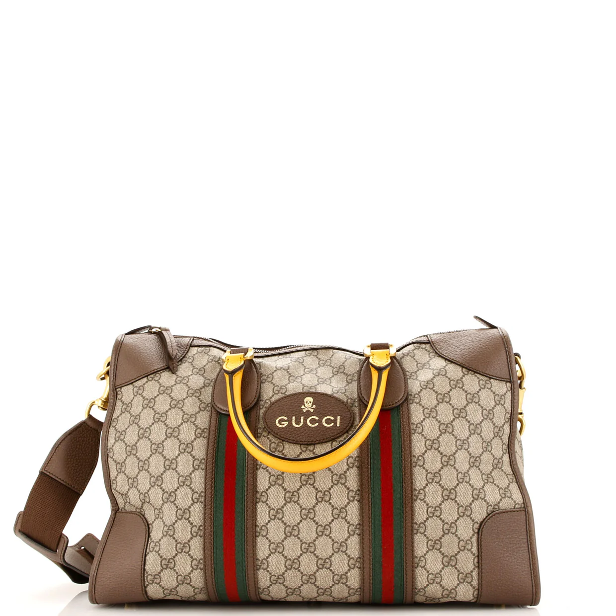 Neo Vintage Web Duffle Bag GG Coated Canvas Medium - Deep Luxury