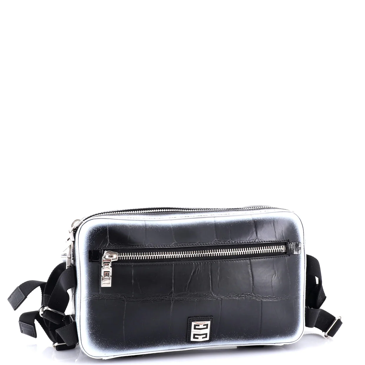 Bum Bag Crocodile Embossed Leather - Deep Luxury