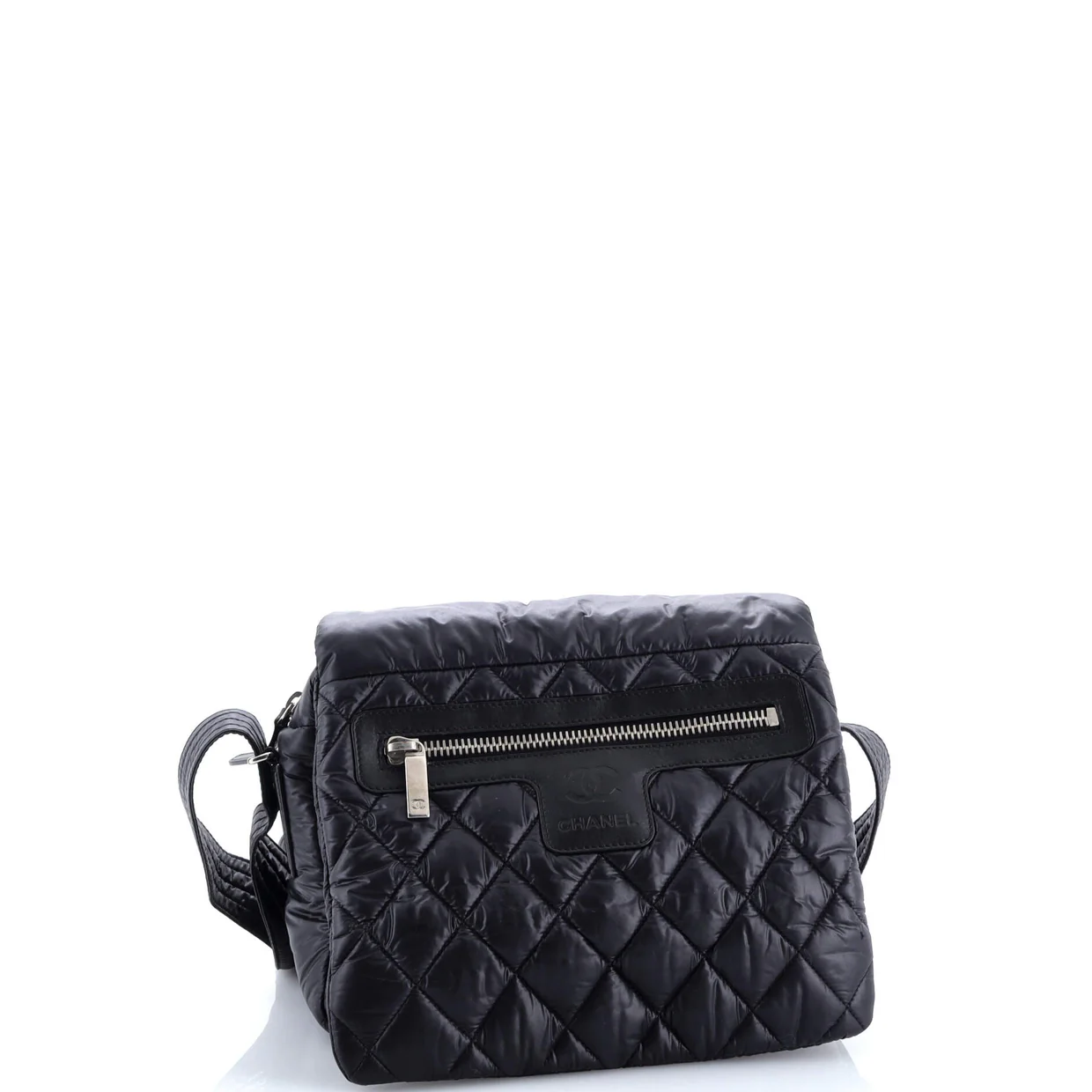 Coco Cocoon Messenger Bag Quilted Nylon Medium - Deep Luxury