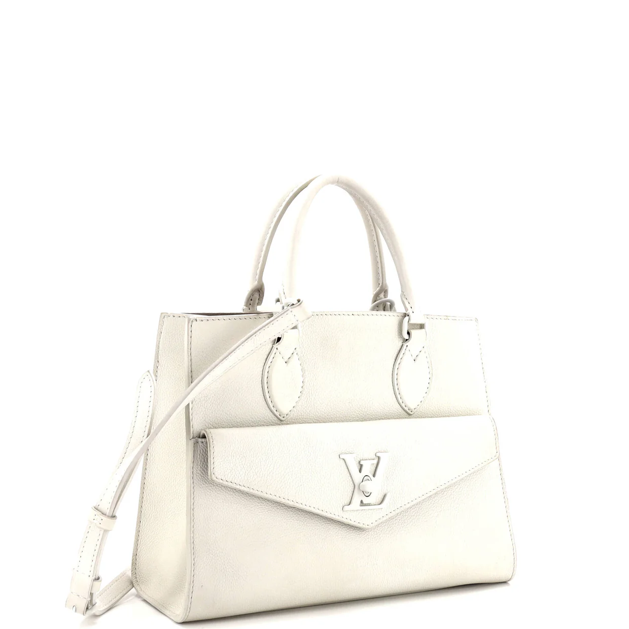 Lockme Monochrome Tote Leather PM - Deep Luxury