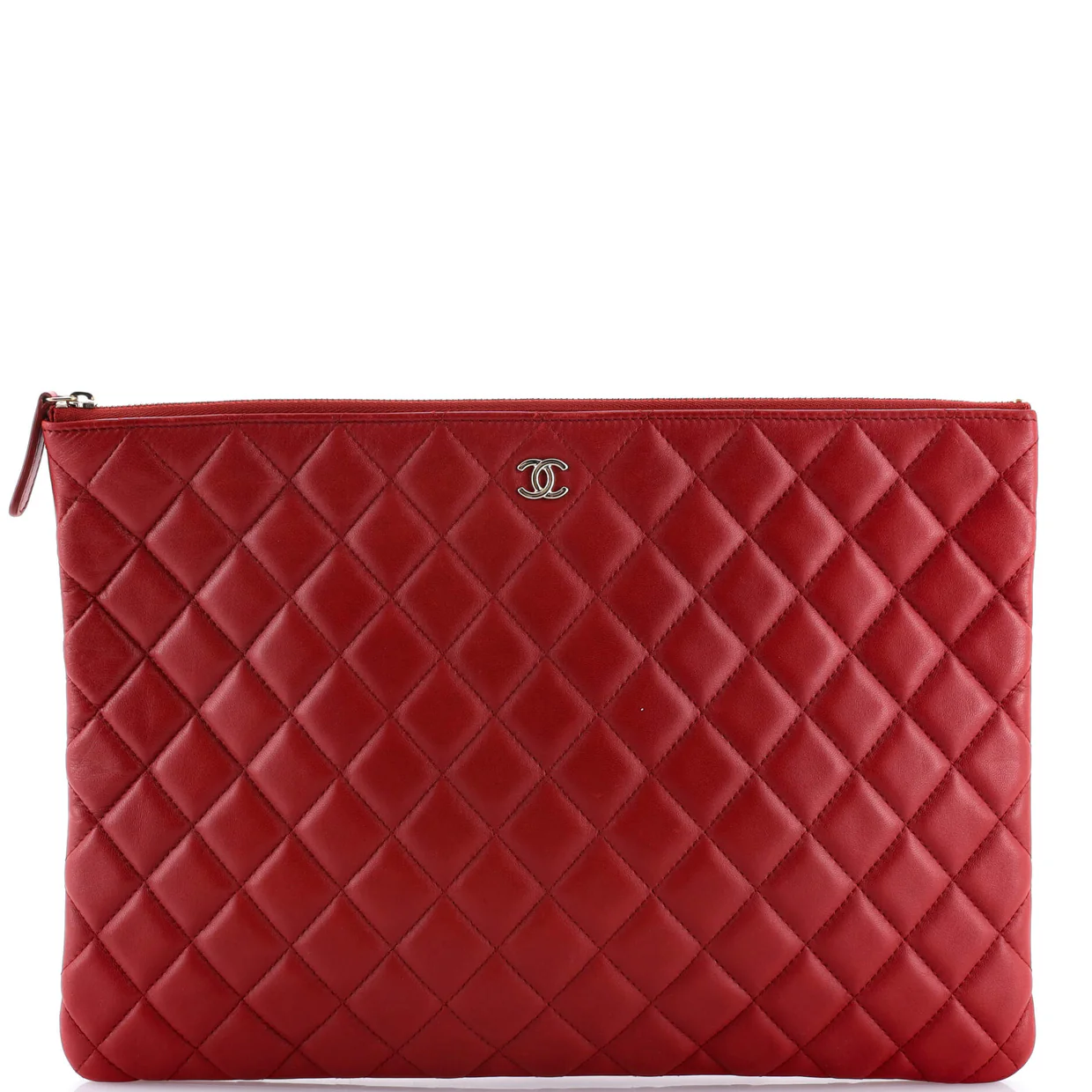 O Case Clutch Quilted Lambskin Large - Deep Luxury