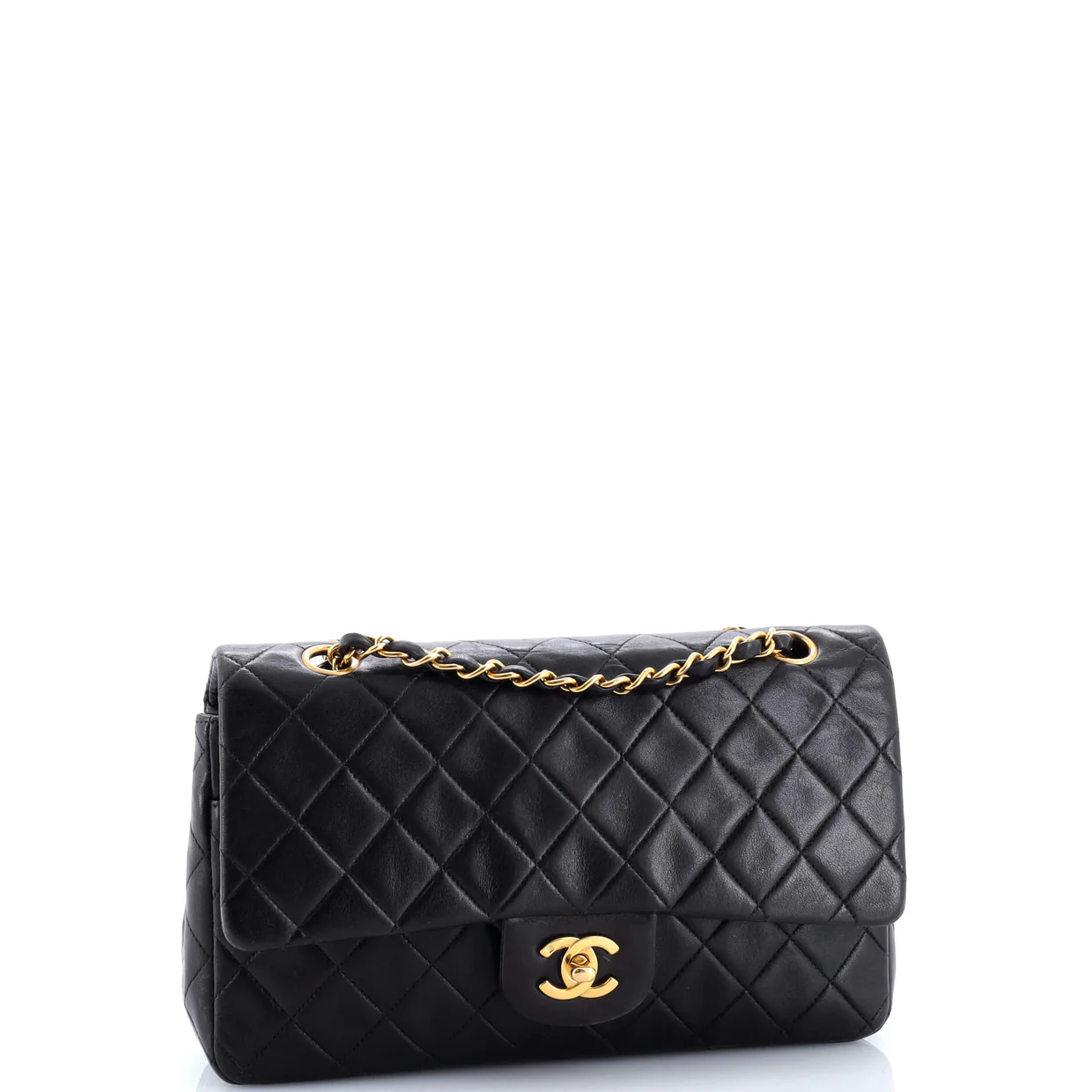Vintage Classic Double Flap Bag Quilted Lambskin Medium - Deep Luxury