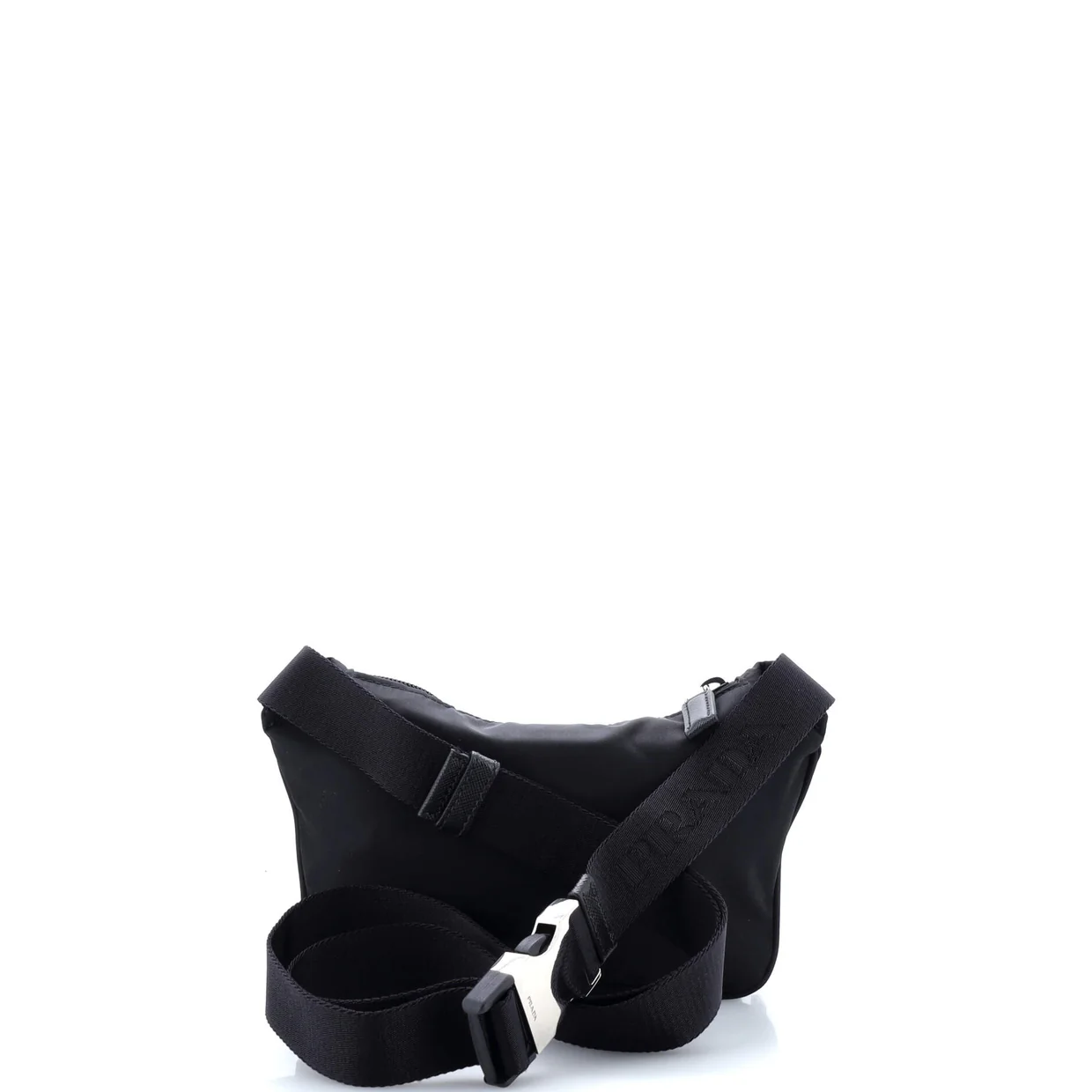 Front Pocket Belt Bag Re-Nylon with Saffiano Leather - Deep Luxury