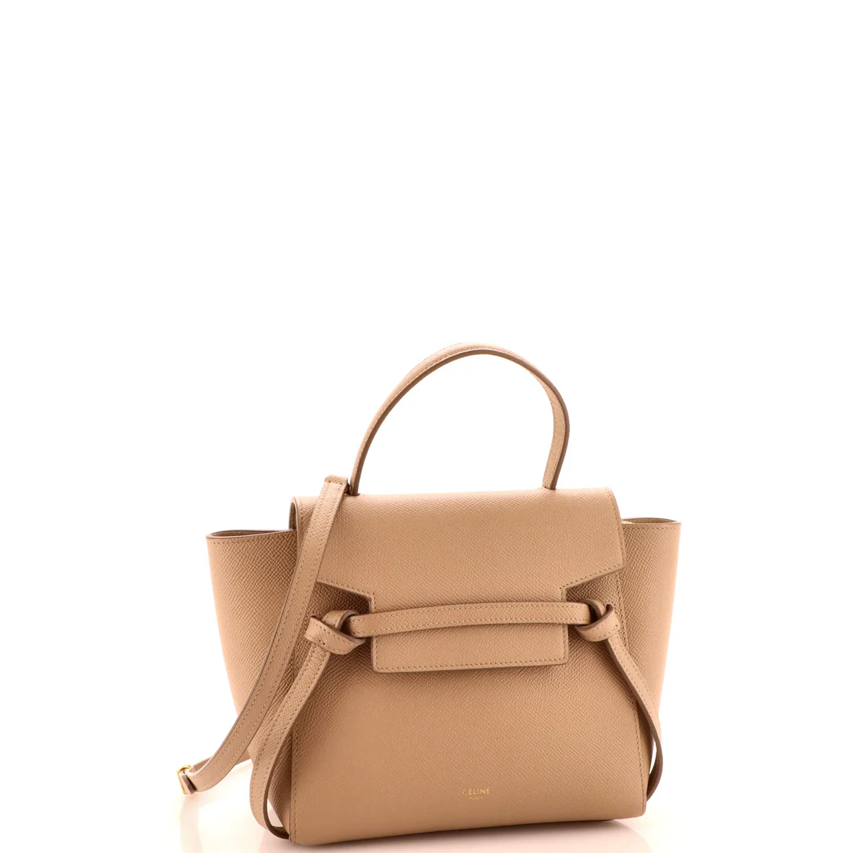 Belt Bag Textured Leather Nano - Deep Luxury