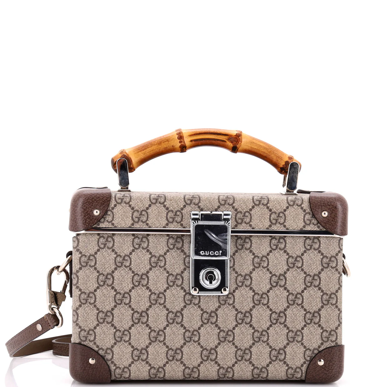 Bamboo Globe-Trotter Vanity Case GG Coated Canvas - Deep Luxury