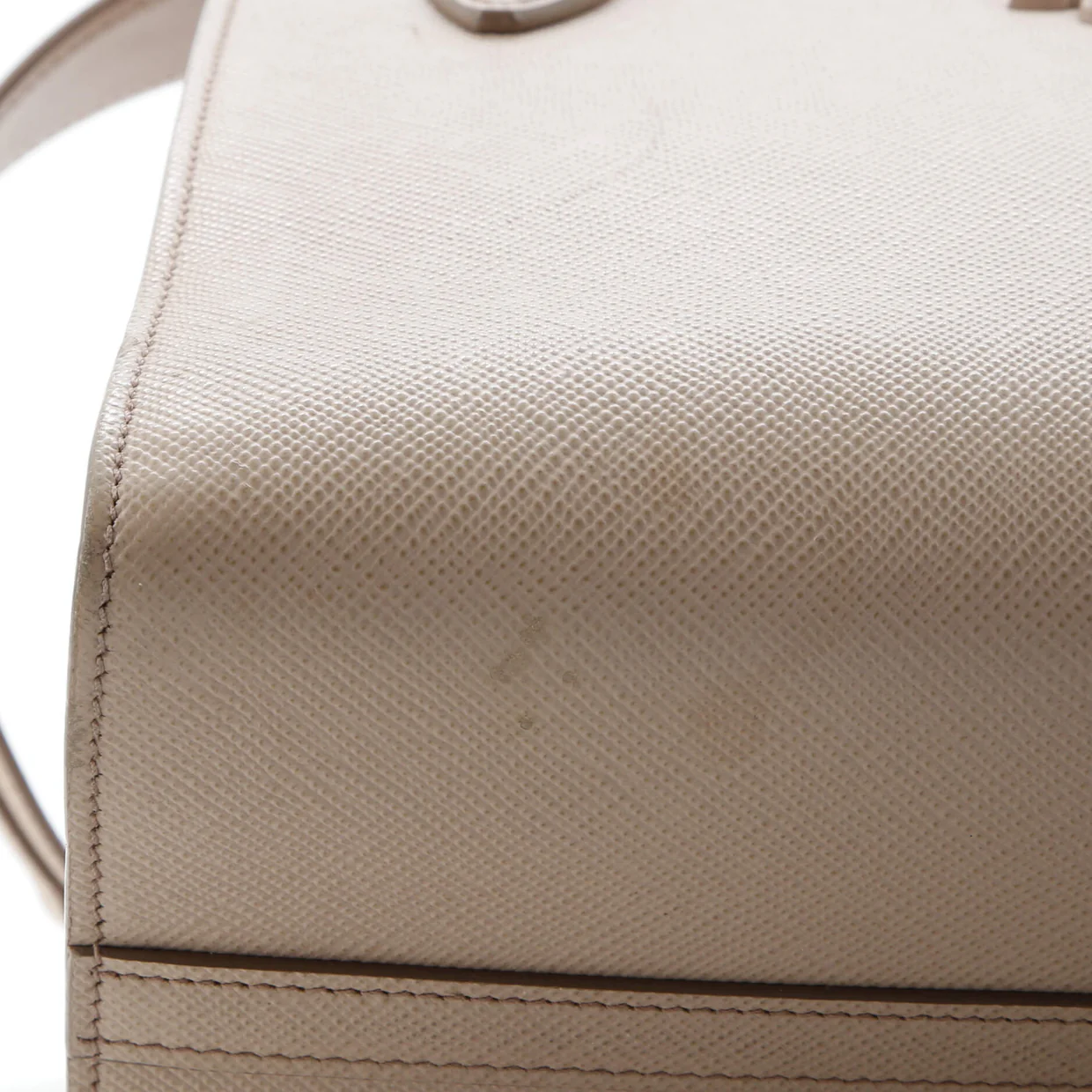 Monochrome Tote Saffiano with City Calf Small - Deep Luxury