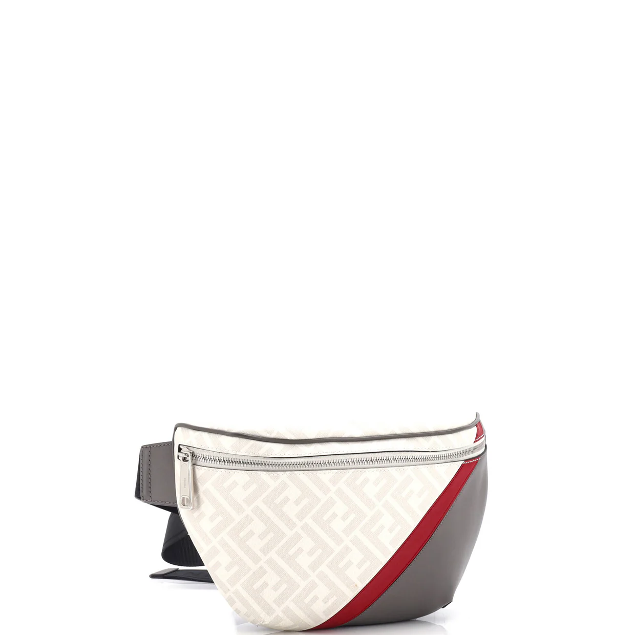 Zip Belt Bag Zucca Coated Canvas and Leather - Deep Luxury