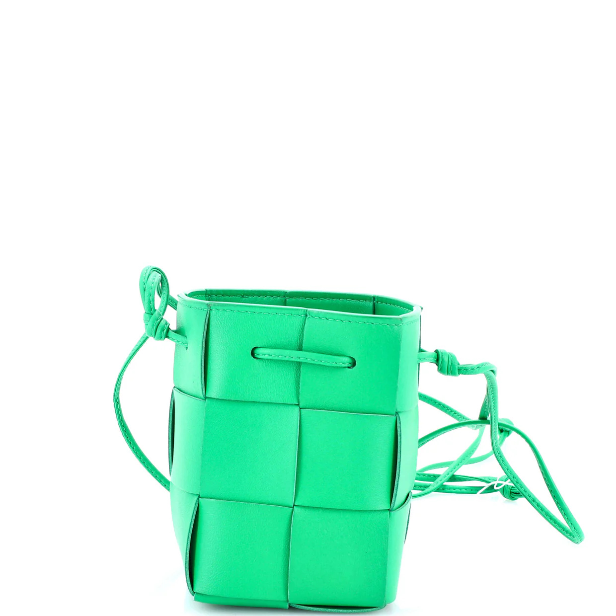 Cassette Bucket Bag Maxi Intrecciato Leather Mini - Deep Luxury