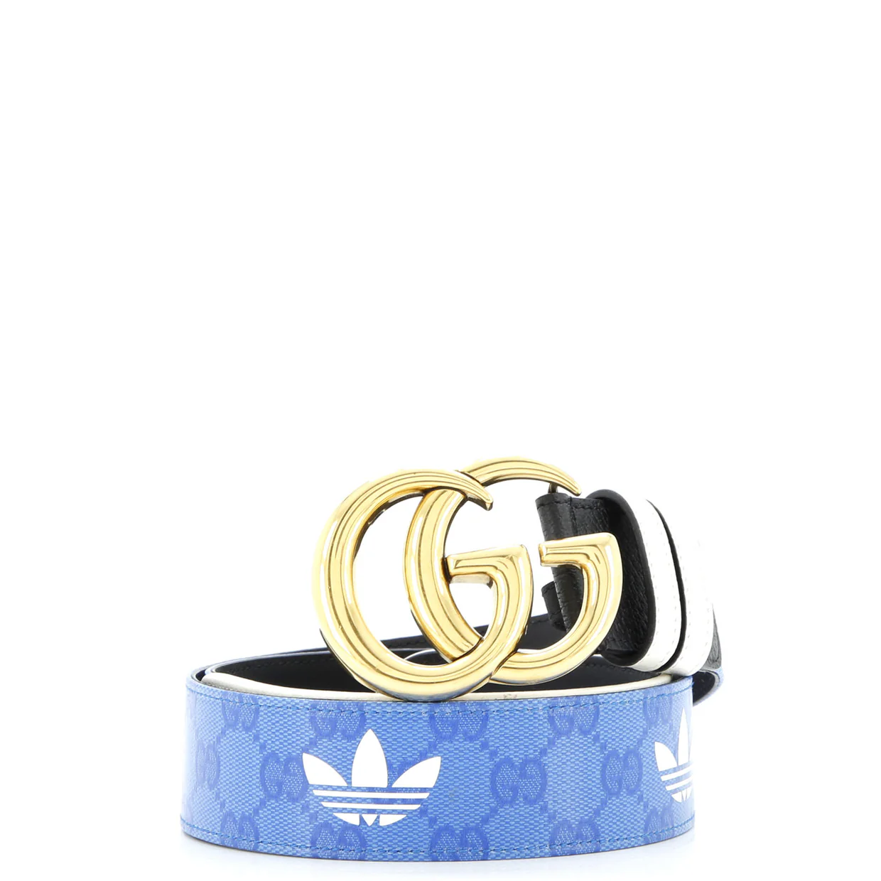 x adidas GG Marmont Belt GG Coated Canvas and Leather - Deep Luxury