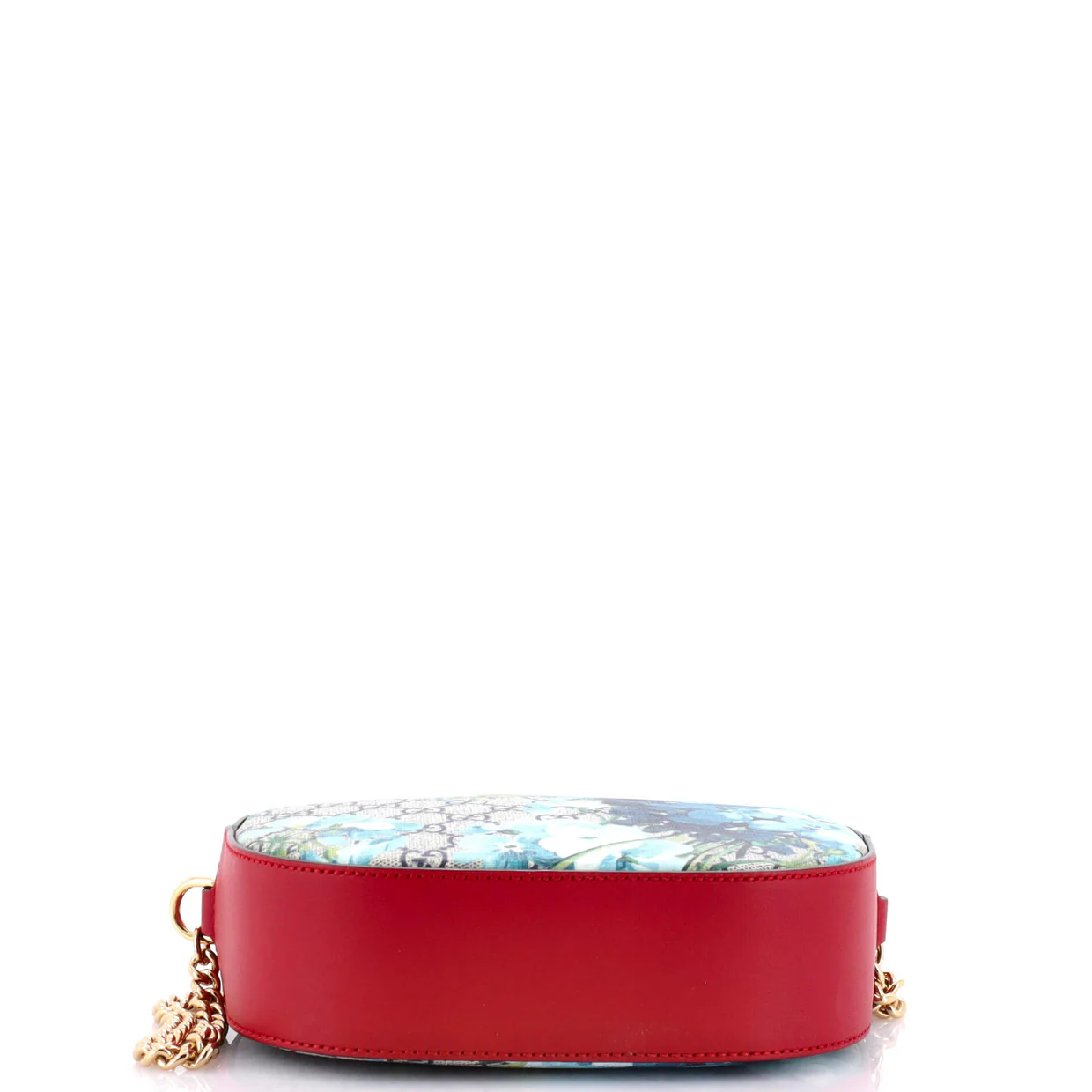 Chain Crossbody Bag Blooms Print GG Coated Canvas Mini - Deep Luxury