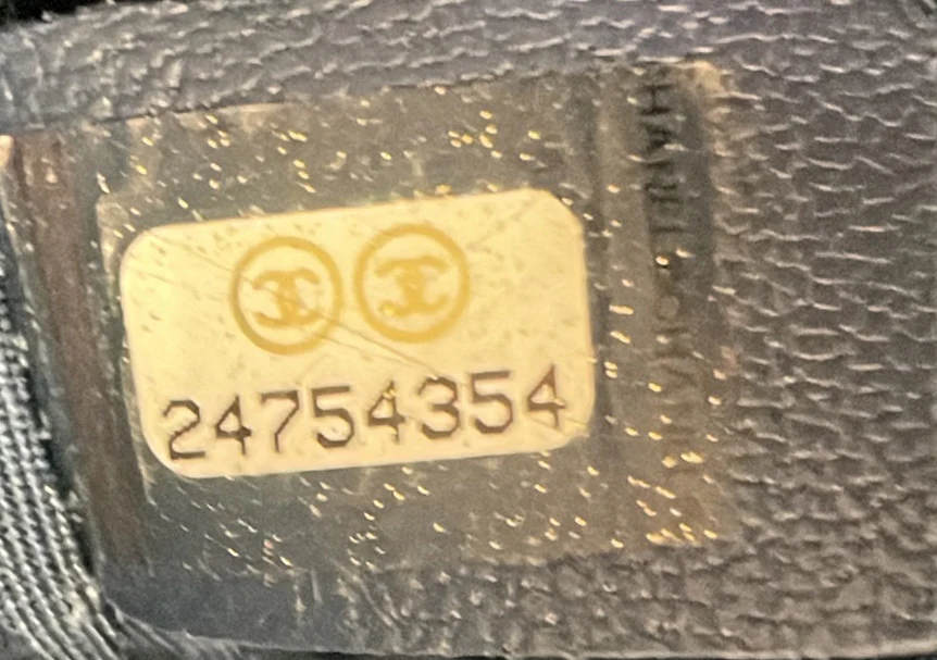 Chain Handle CC Flap Bag Quilted Caviar with Studded Detail Large - Deep Luxury