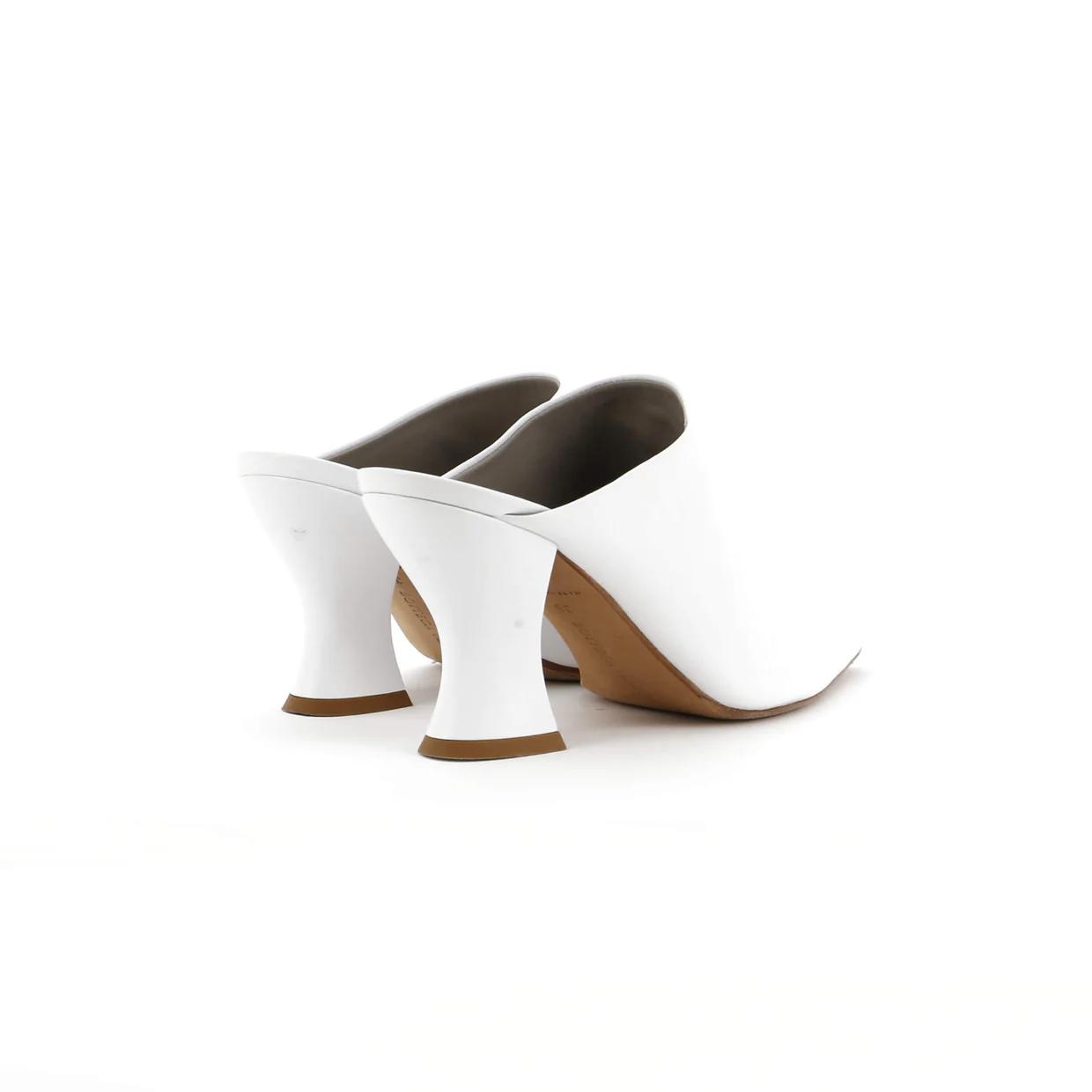 Women's Almond Mules Leather - Deep Luxury