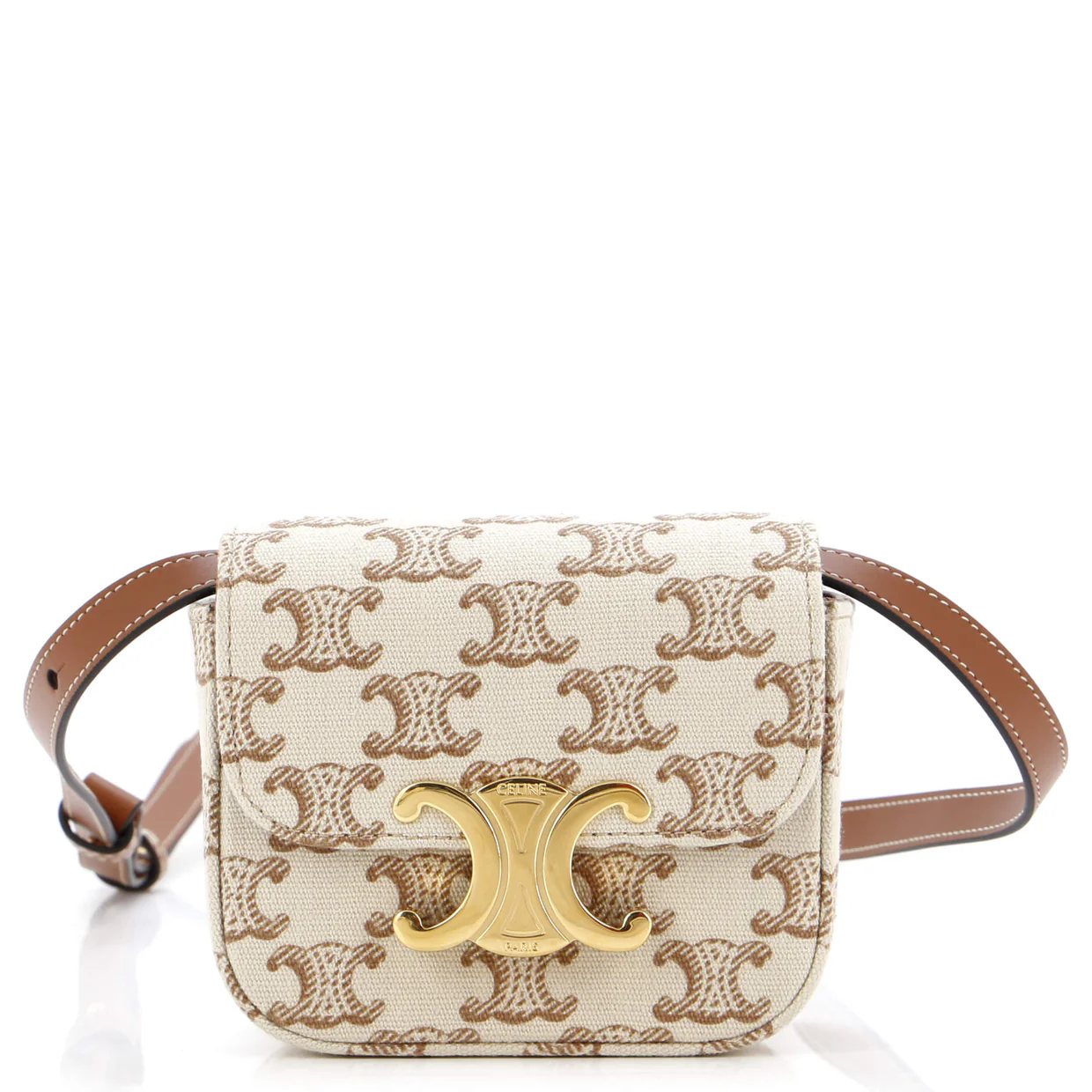 Triomphe Shoulder Bag Triomphe Canvas Mini - Deep Luxury