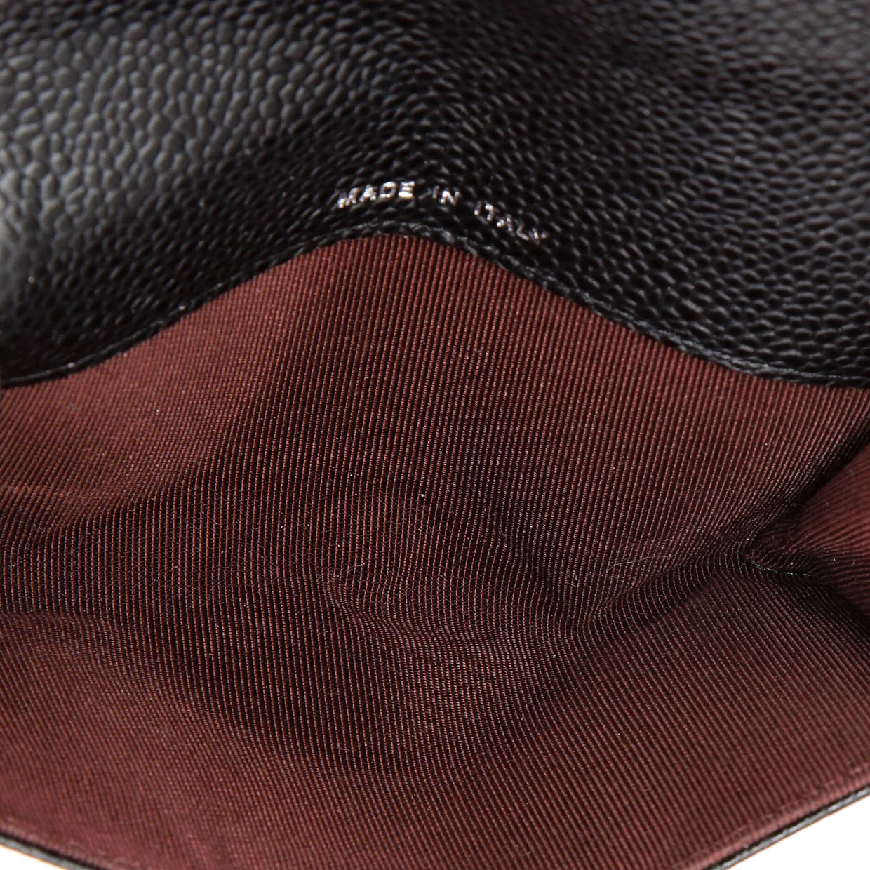Classic Flap Card Holder Quilted Caviar - Deep Luxury