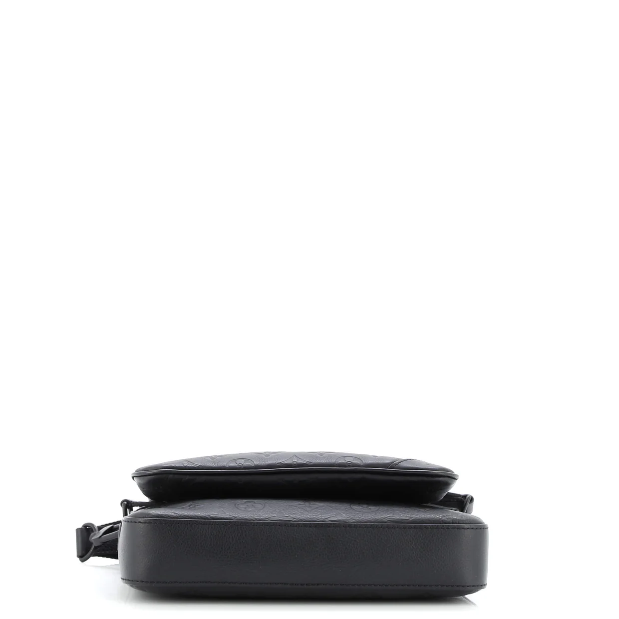 Trio Messenger Bag Monogram Shadow Leather - Deep Luxury