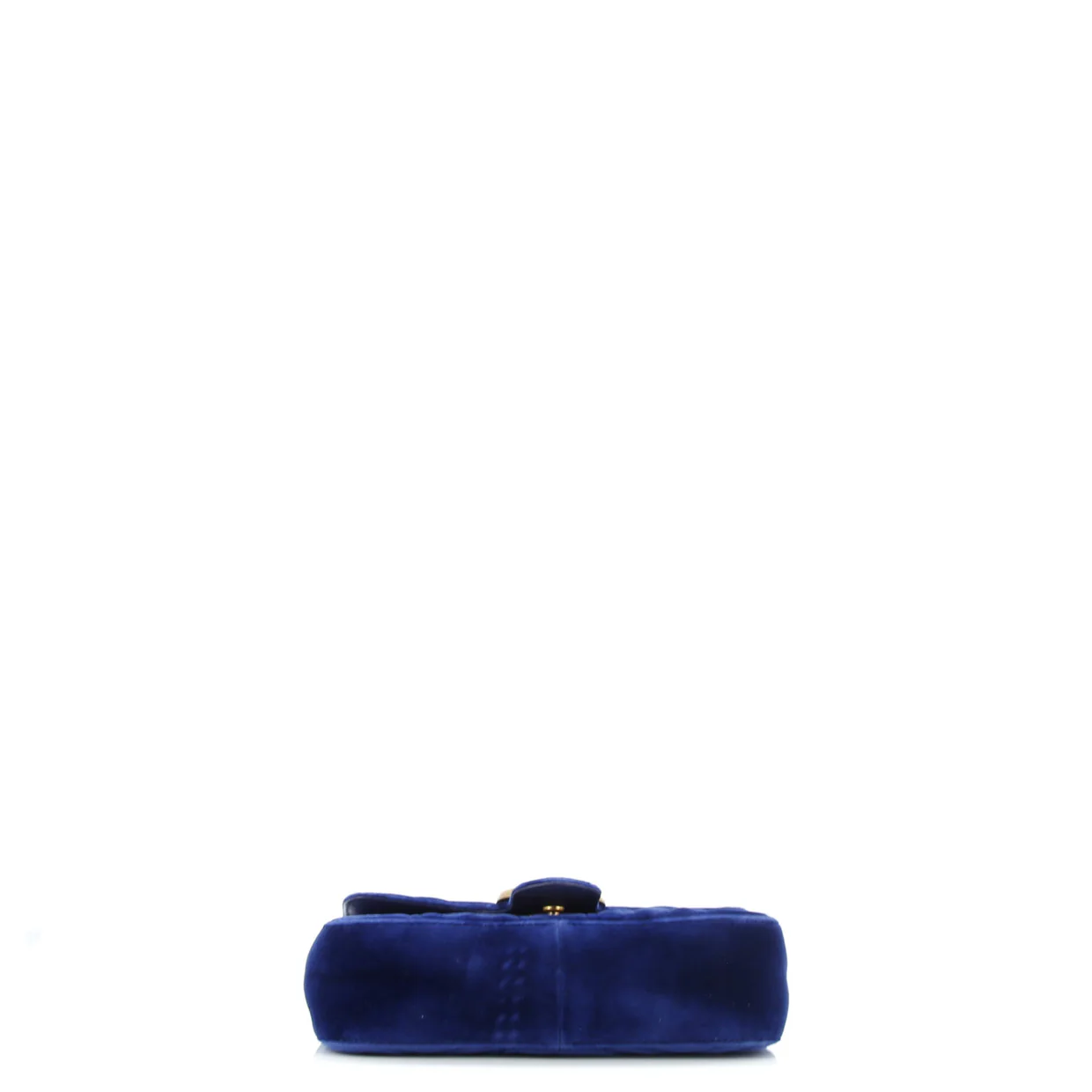 GG Marmont Flap Bag Matelasse Velvet Mini - Deep Luxury