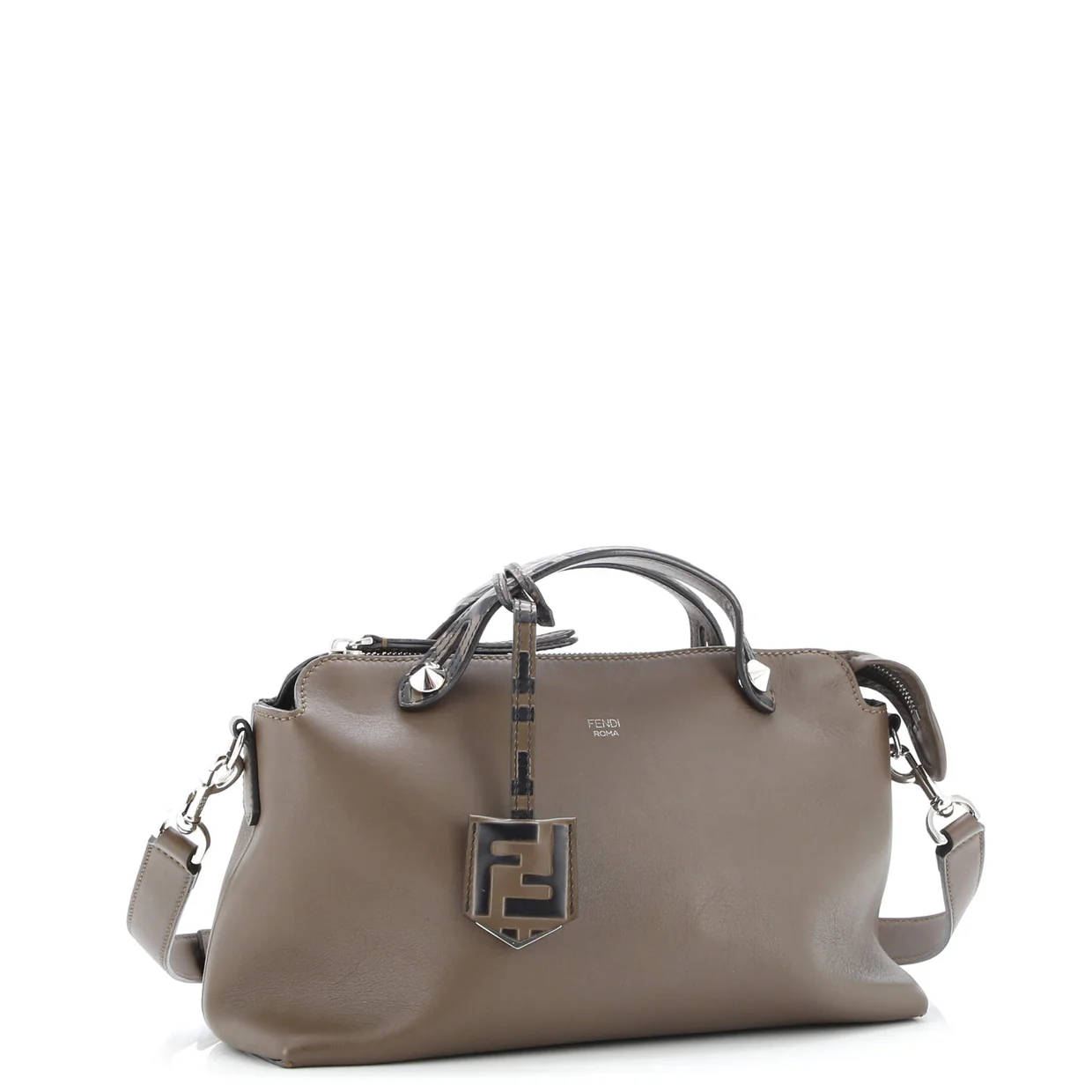 By The Way Satchel Leather with Zucca Embossed Detail Small - Deep Luxury
