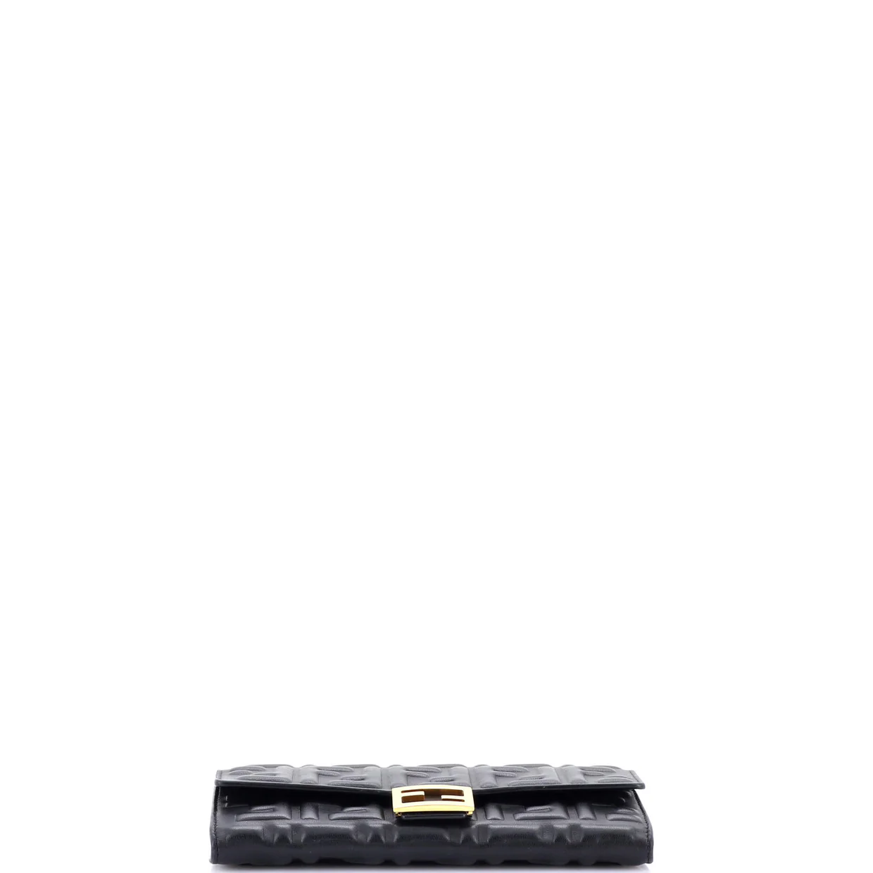 Baguette Continental Wallet Zucca Embossed Leather - Deep Luxury