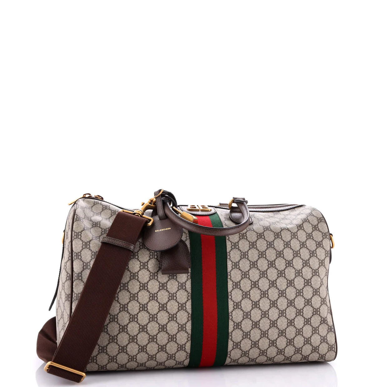 x Gucci The Hacker Project Duffle Bag BB Coated Canvas Medium - Deep Luxury