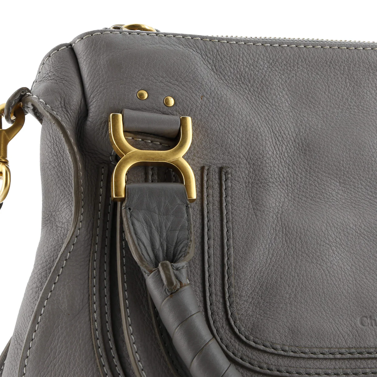 Marcie Satchel Leather Medium - Deep Luxury