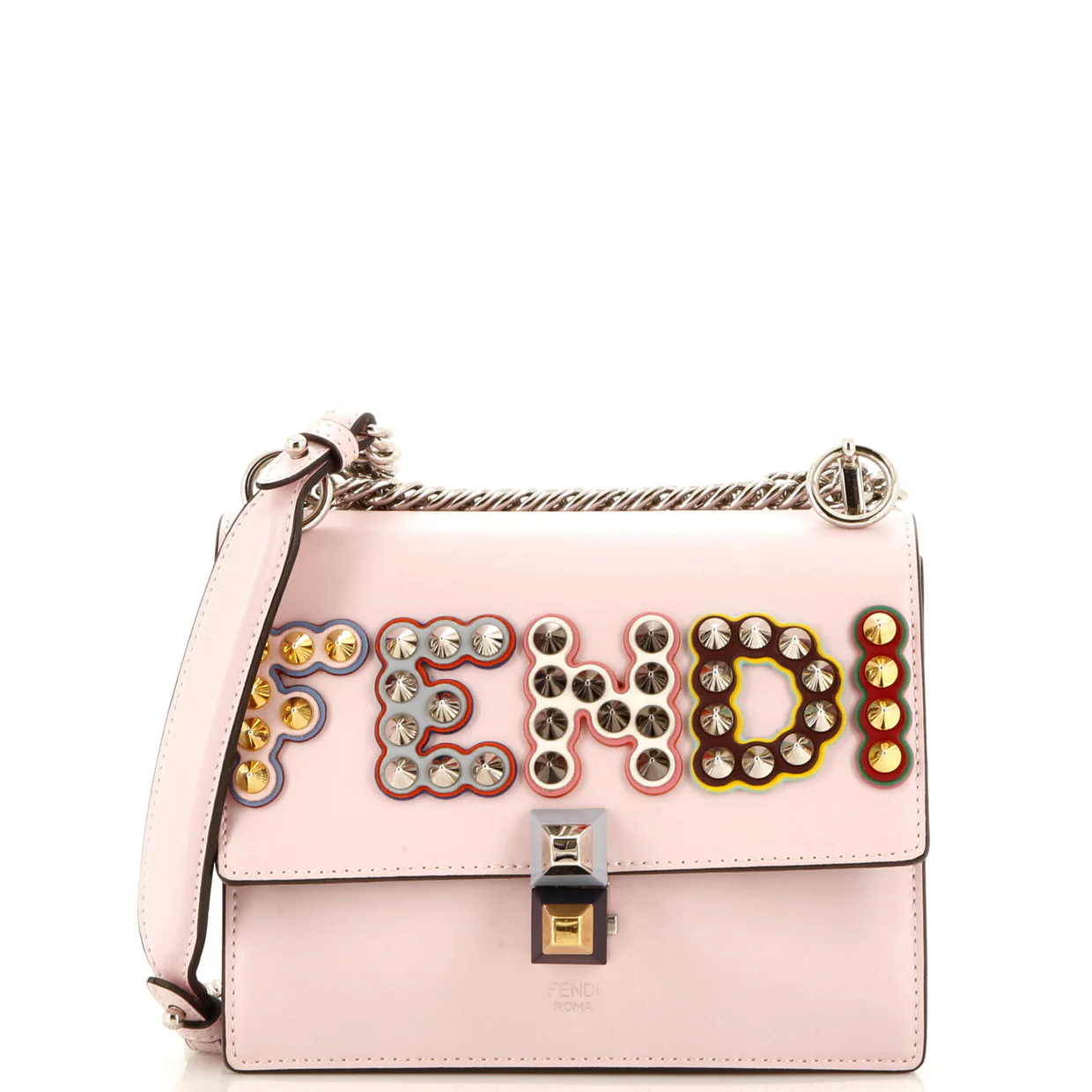 Kan I Bag Embellished Applique Leather Small - Deep Luxury