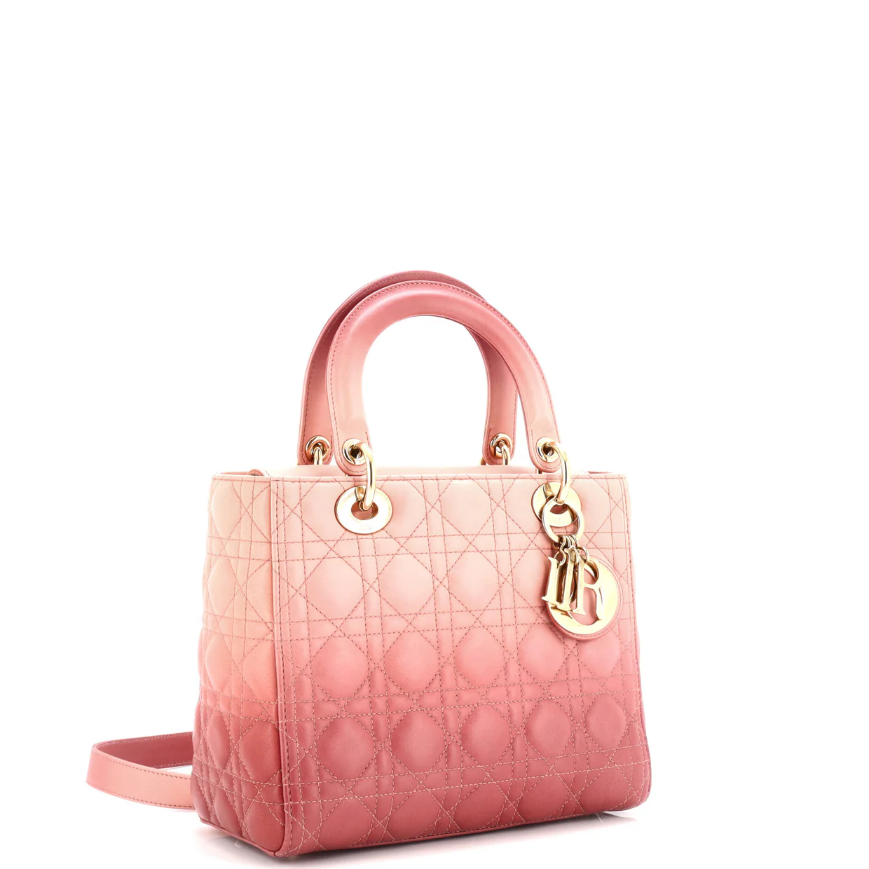 Lady Dior Bag Cannage Quilt Gradient Lambskin Medium - Deep Luxury