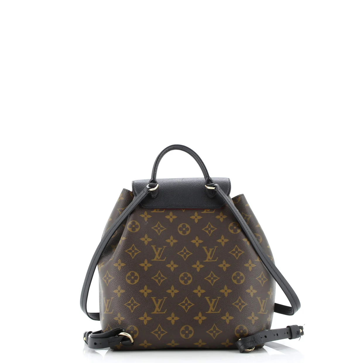 Montsouris NM Backpack Monogram Canvas with Leather PM - Deep Luxury