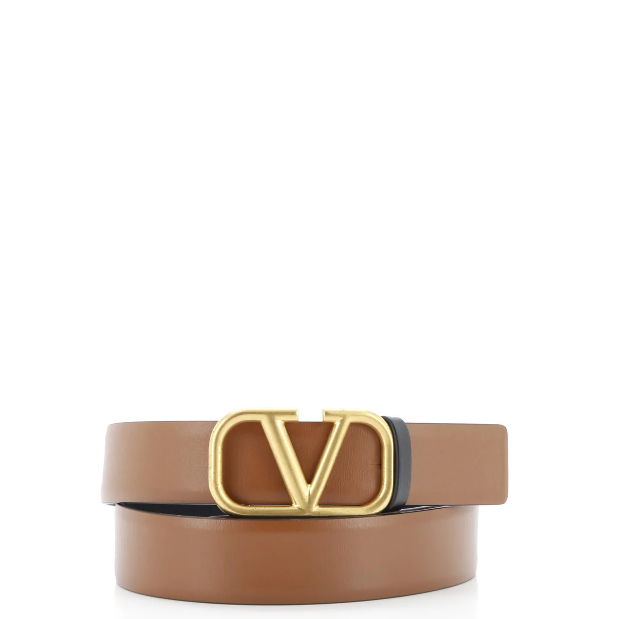 VLogo Reversible Belt Leather Wide - Deep Luxury
