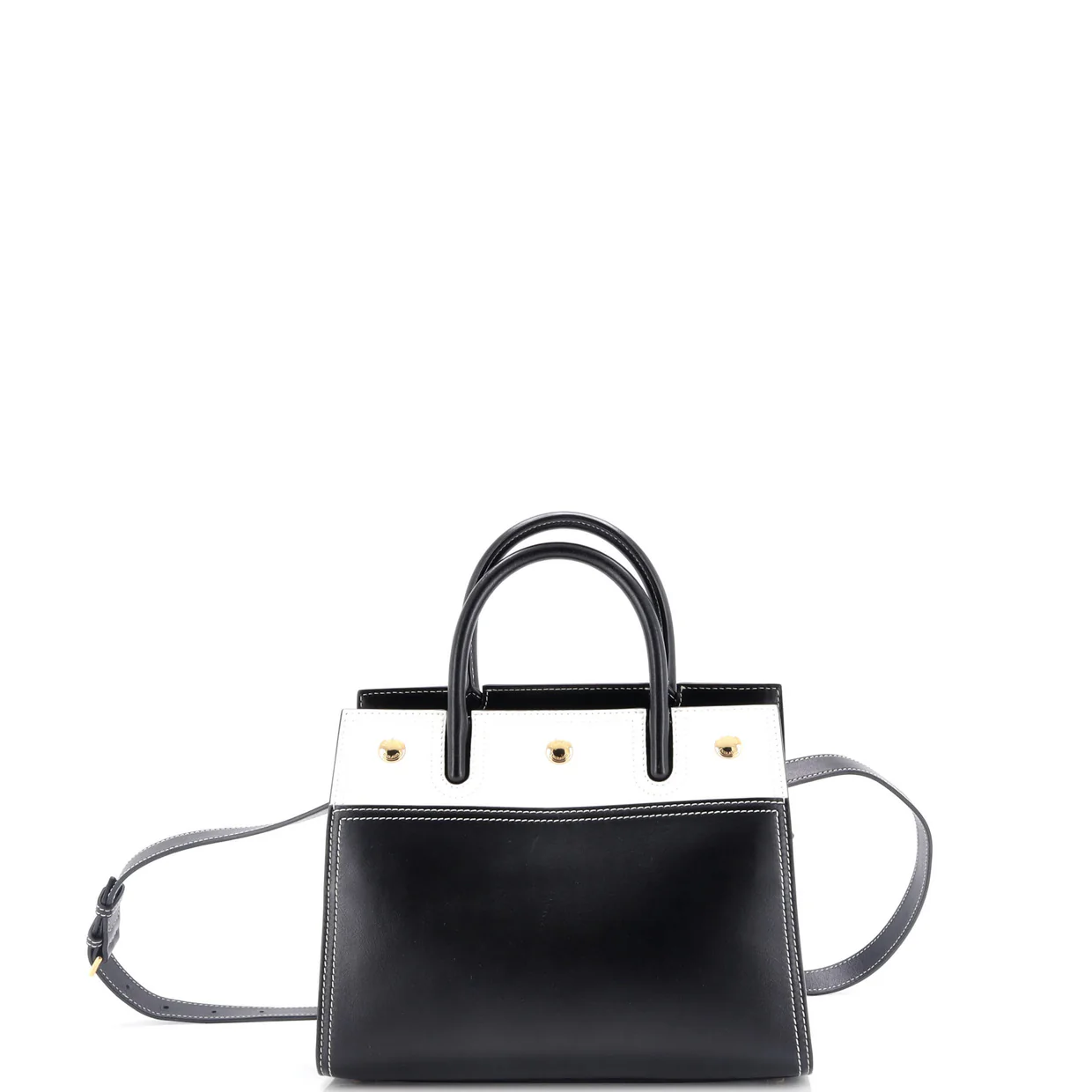 Title Top Handle Bag Leather Mini - Deep Luxury