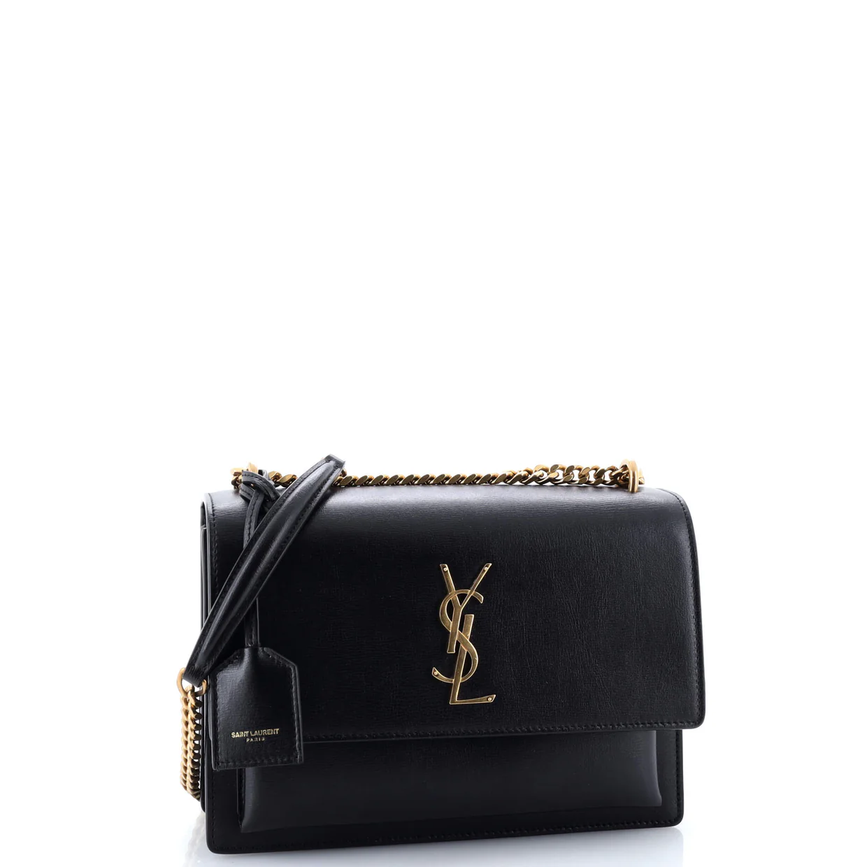 Sunset Crossbody Bag Leather Medium - Deep Luxury