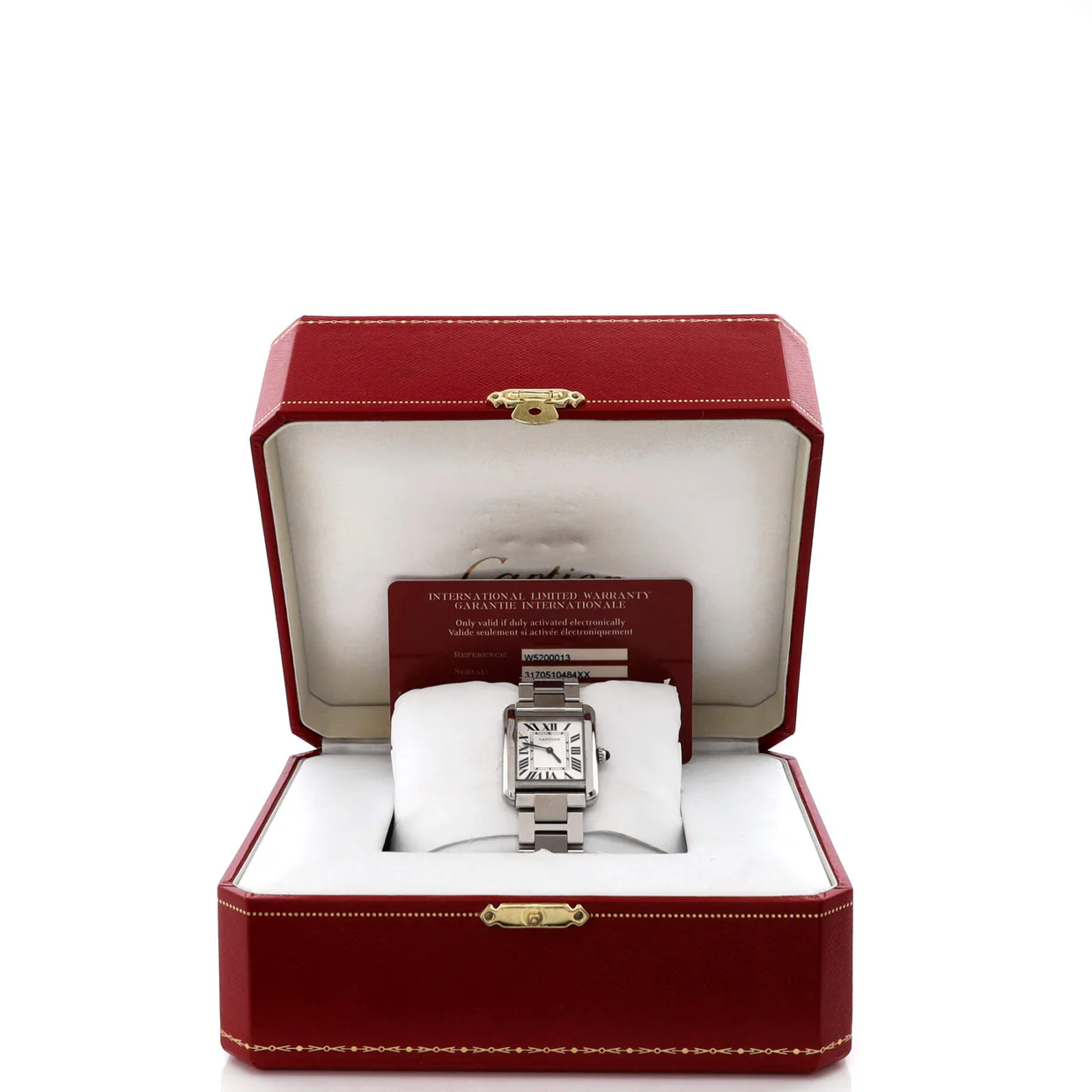 Tank Francaise Quartz Watch Stainless Steel 25 - Deep Luxury