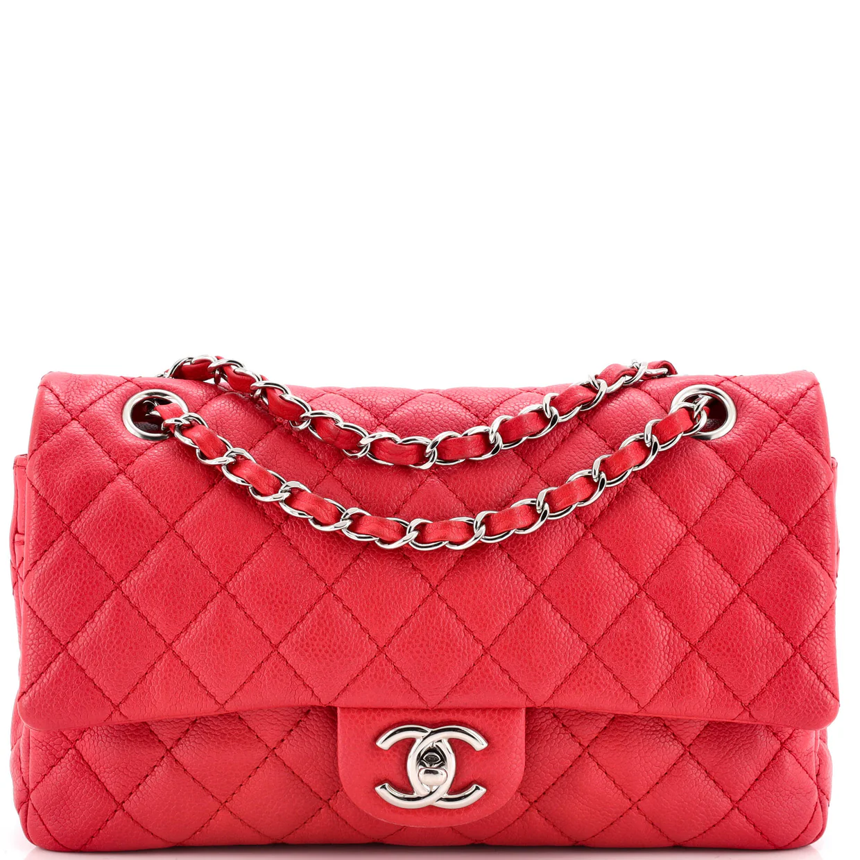 Classic Double Flap Bag Quilted Caviar Medium - Deep Luxury