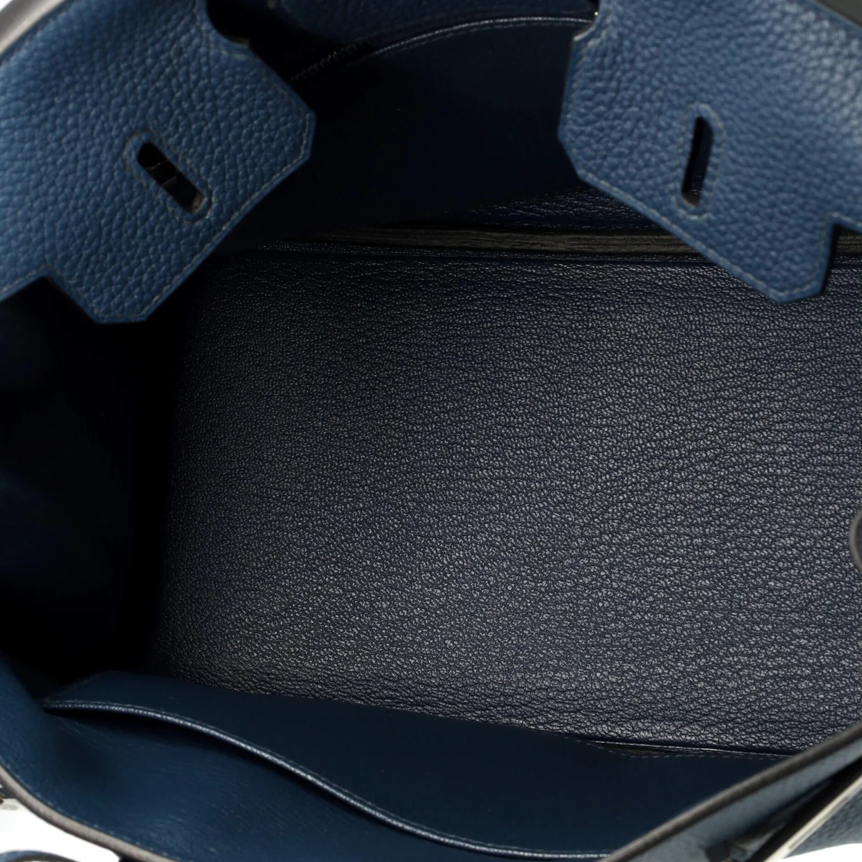 Birkin Handbag Bleu De Prusse Togo with Palladium Hardware 25 - Deep Luxury