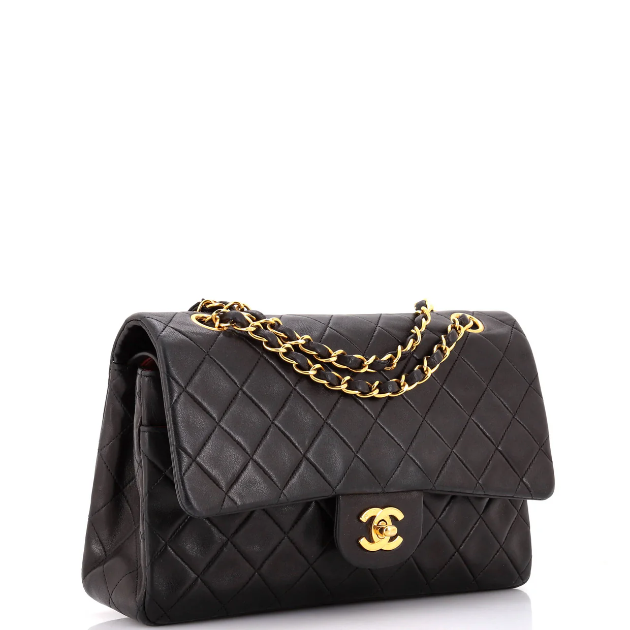 Vintage Classic Double Flap Bag Quilted Lambskin Medium - Deep Luxury