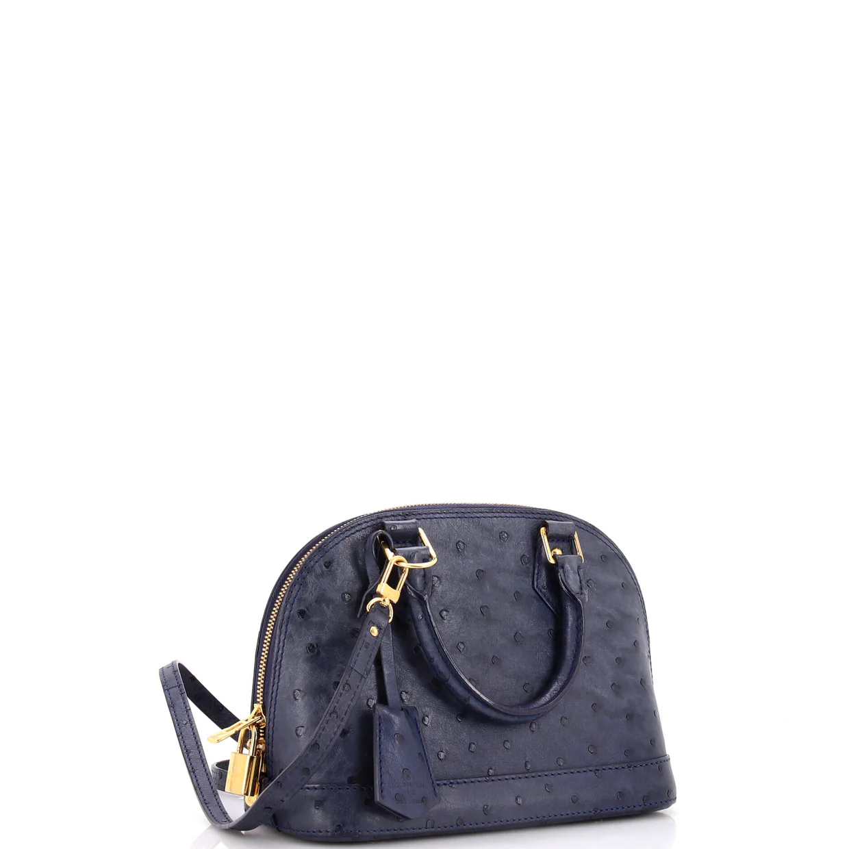 Alma Handbag Ostrich BB - Deep Luxury