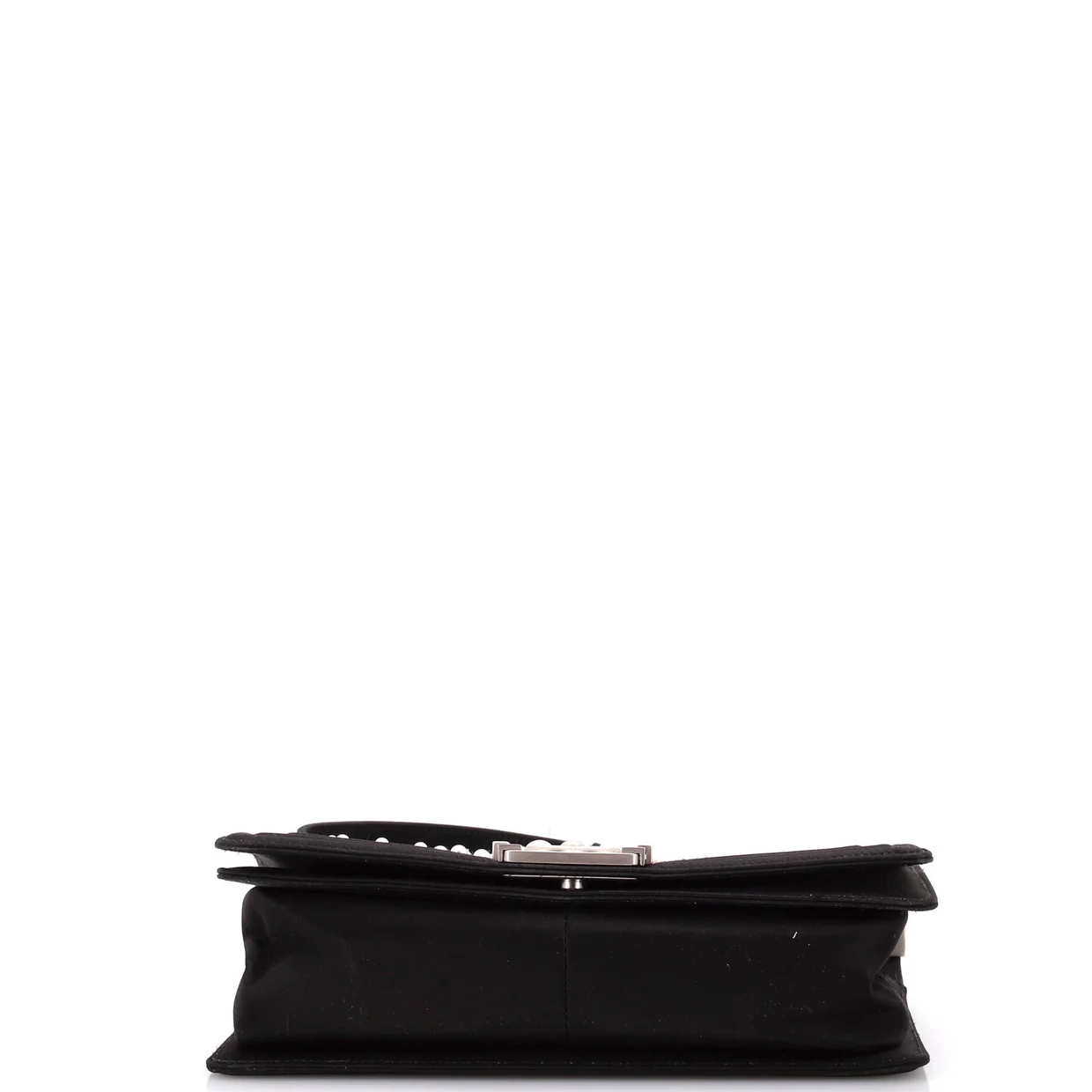 Boy Flap Bag Pearl Embellished Satin Old Medium - Deep Luxury