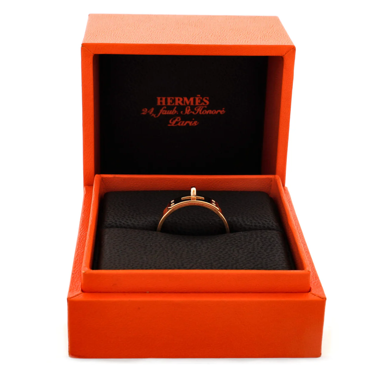 Kelly Ring 18K Rose Gold with Diamonds PM - Deep Luxury