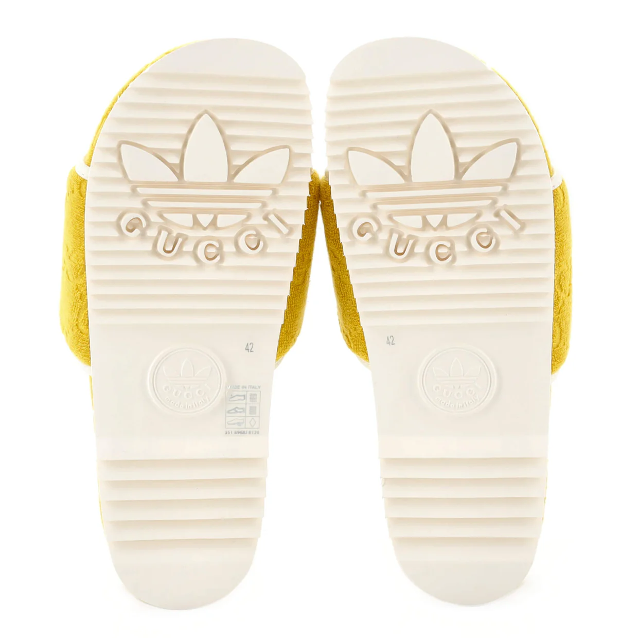 x Adidas Women's Platform Slide Sandals Terry Cloth - Deep Luxury