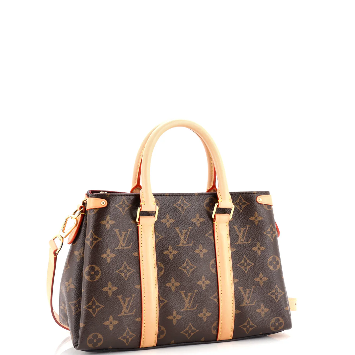 Soufflot Tote Monogram Canvas with Leather BB - Deep Luxury