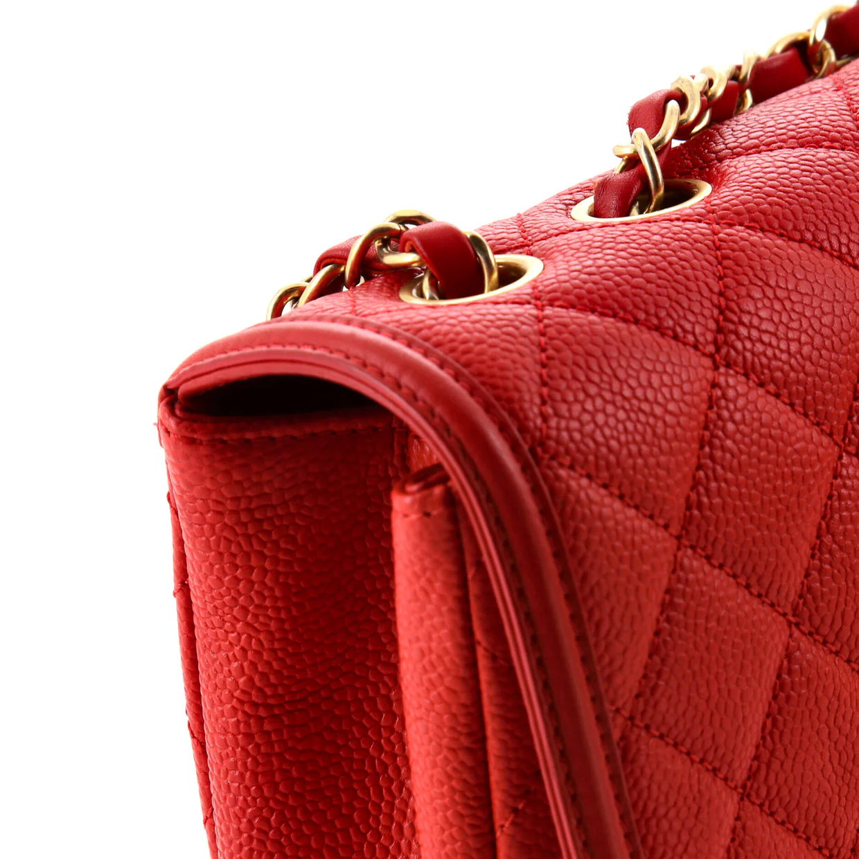 Filigree Flap Bag Quilted Caviar Medium - Deep Luxury