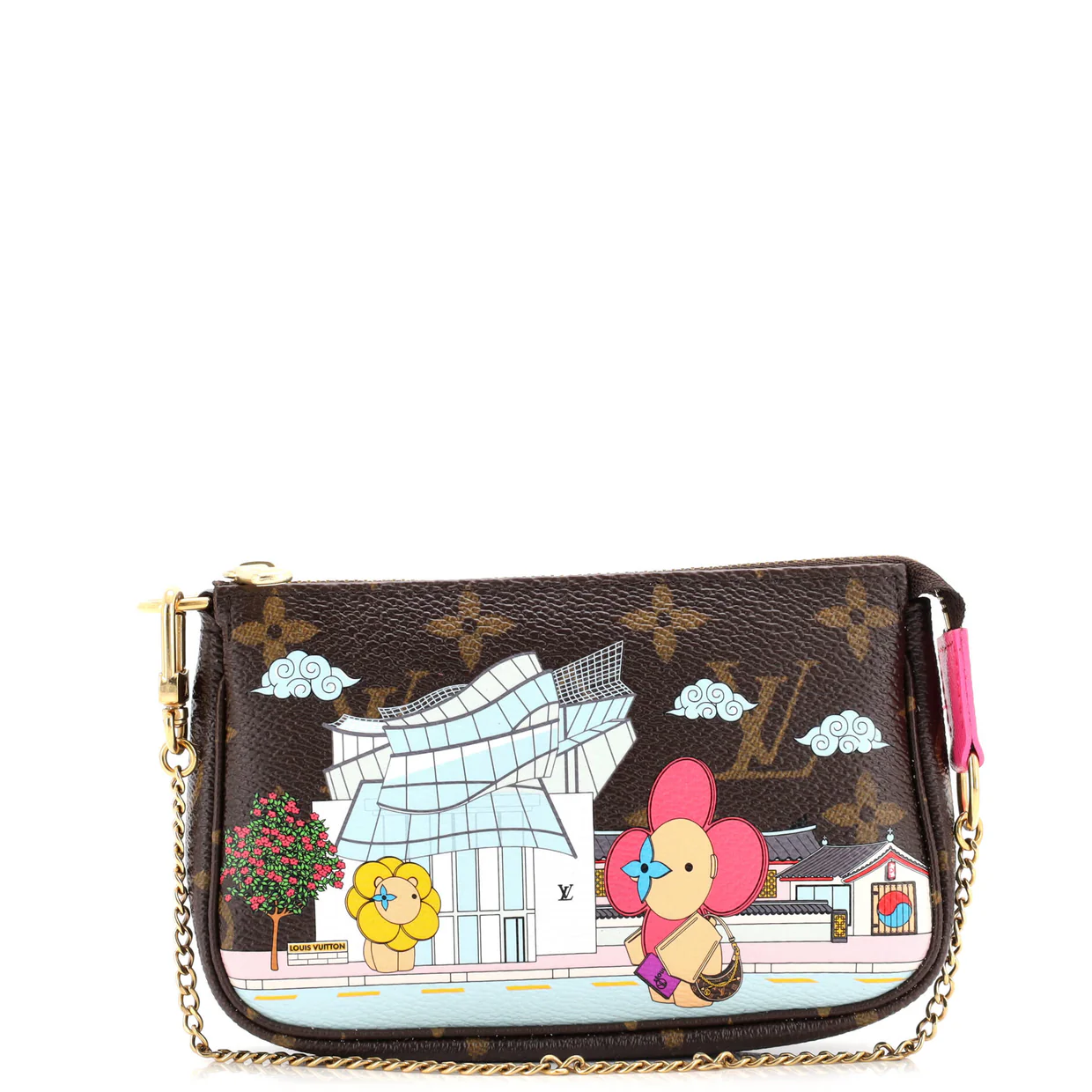 Pochette Accessoires Limited Edition Vivienne Xmas Monogram Canvas Mini - Deep Luxury
